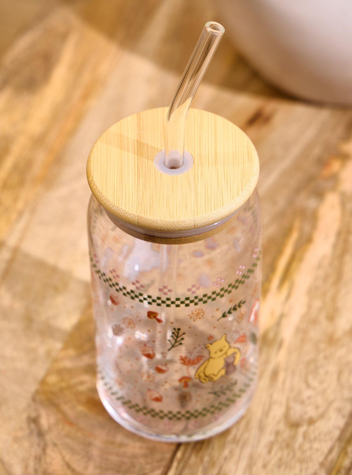Disney Winnie the Pooh Better Together Glass Cup with Straw - BoxLunch Exclusive, , alternate - view 3