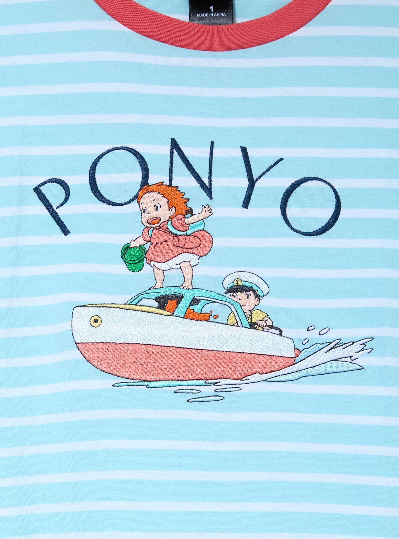 Studio Ghibli&reg; Ponyo Sosuke & Ponyo Striped Plus Size T-Shirt, , hi-res
