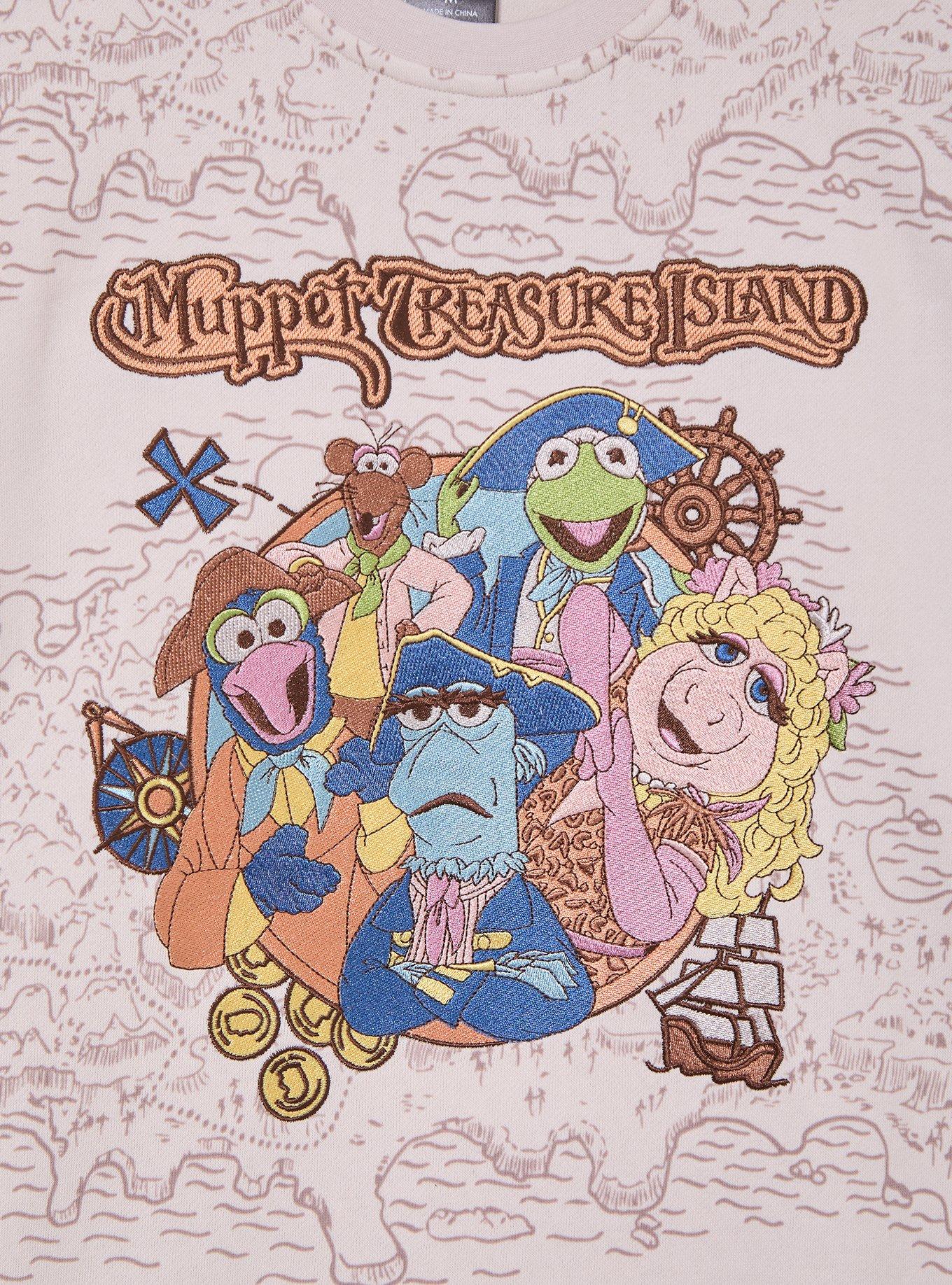 The Muppets Treasure Island Map Crewneck, MULTI, alternate - view 3