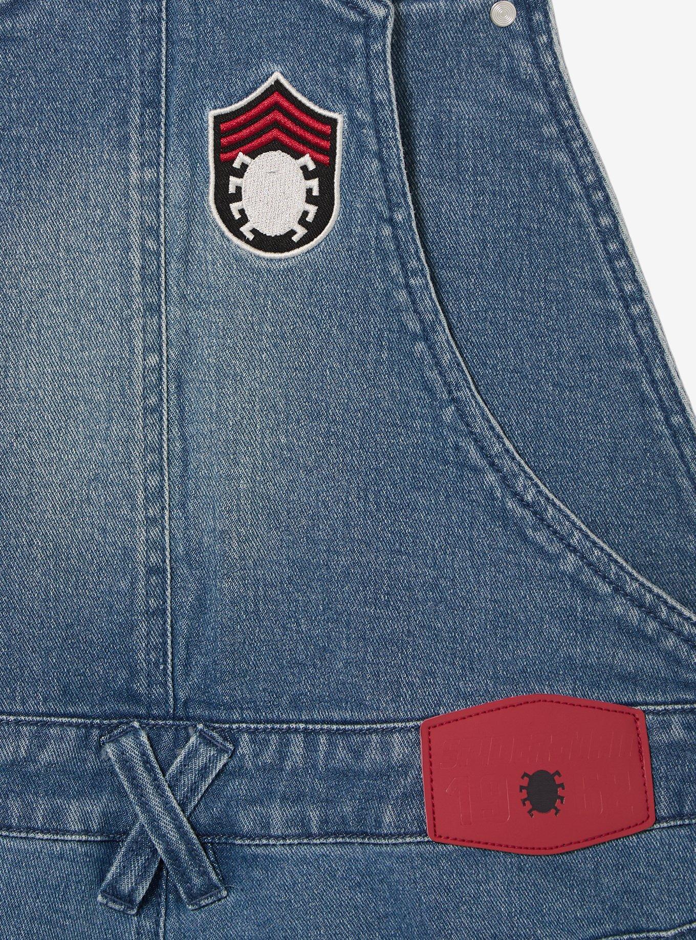 Marvel Spider-Man Embroidered Icons Short Overalls, MULTI, alternate - view 4