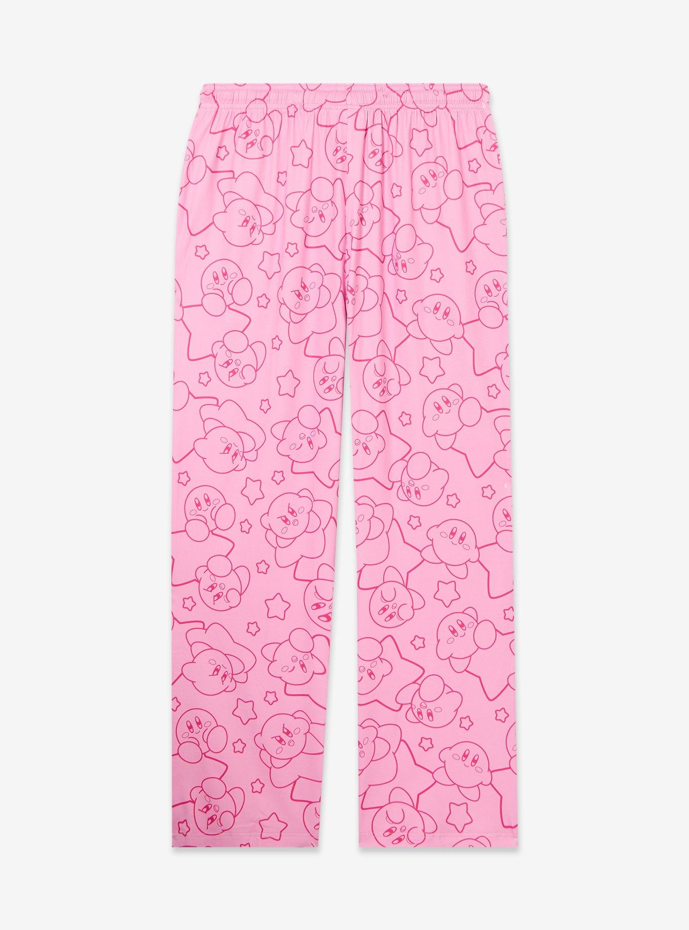 Nintendo Kirby Pink Allover Print Sleep Pants &mdash; BoxLunch Exclusive, , hi-res