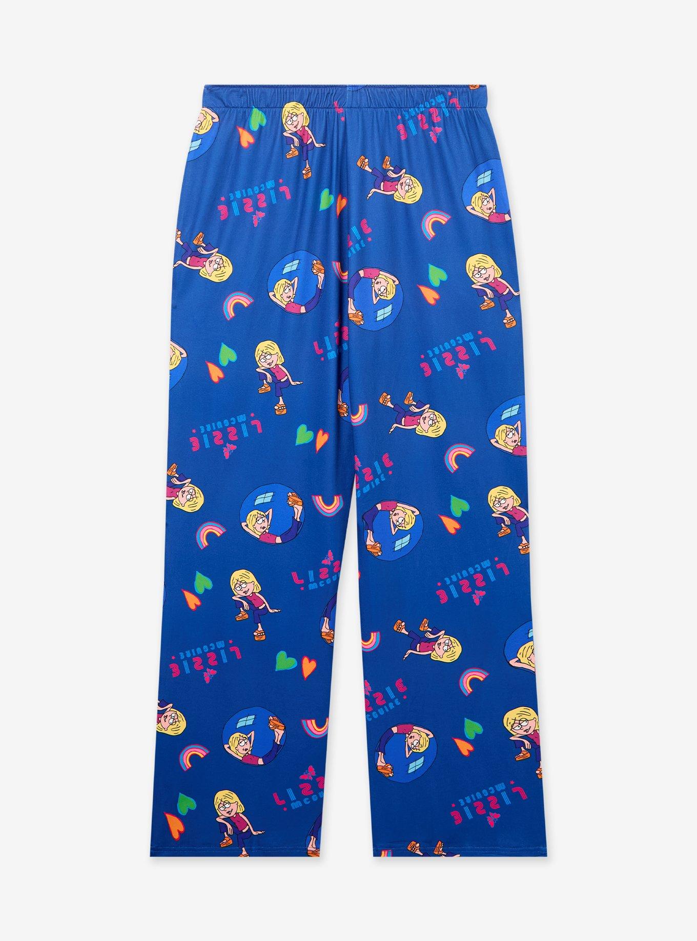 Disney Lizzie McGuire Cartoon Allover Print Women's Sleep Pants - BoxLunch Exclusive, , hi-res