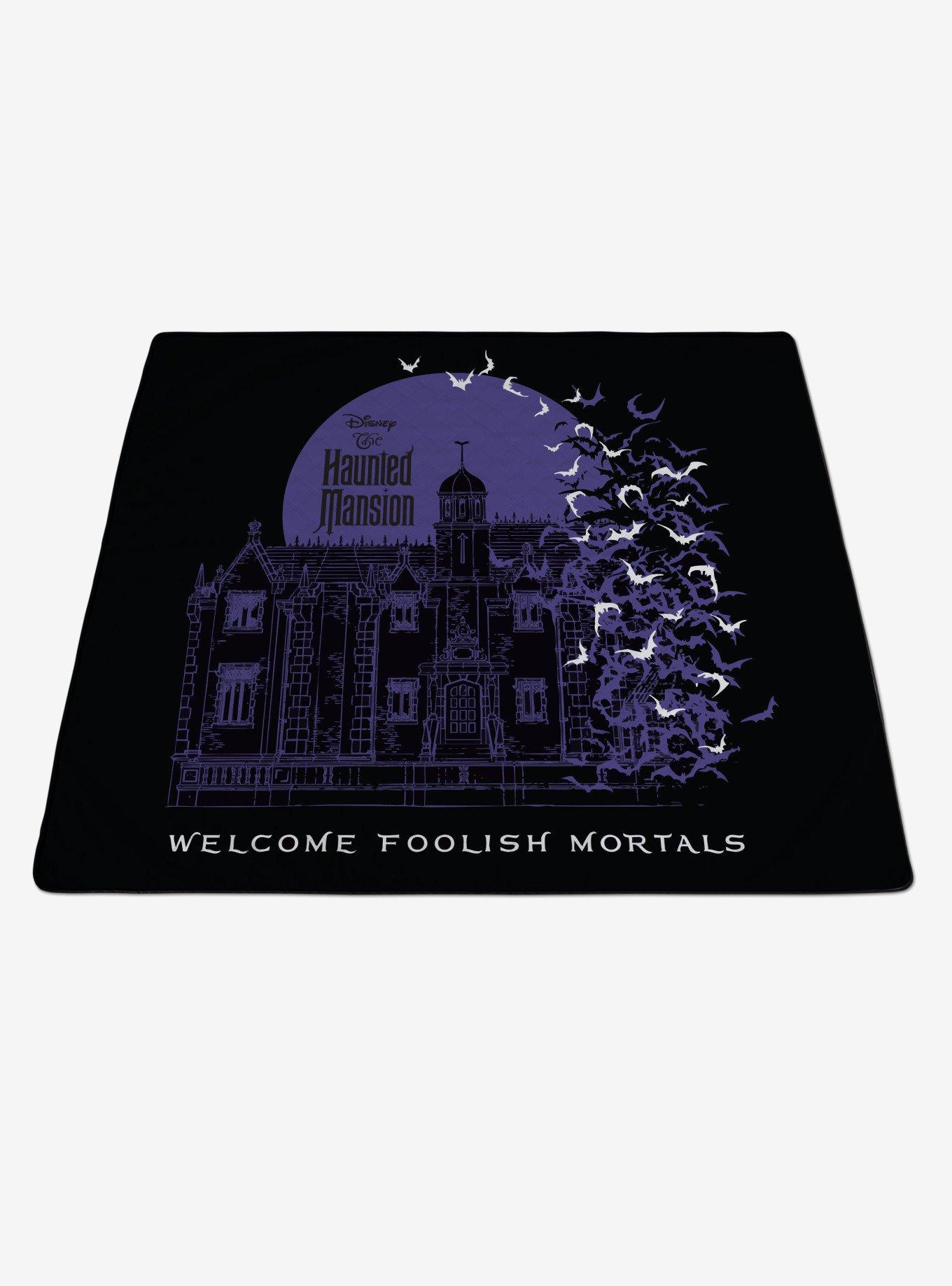 Disney The Haunted Mansion Welcome Foolish Mortals Impresa Picnic Blanket Purple, , hi-res