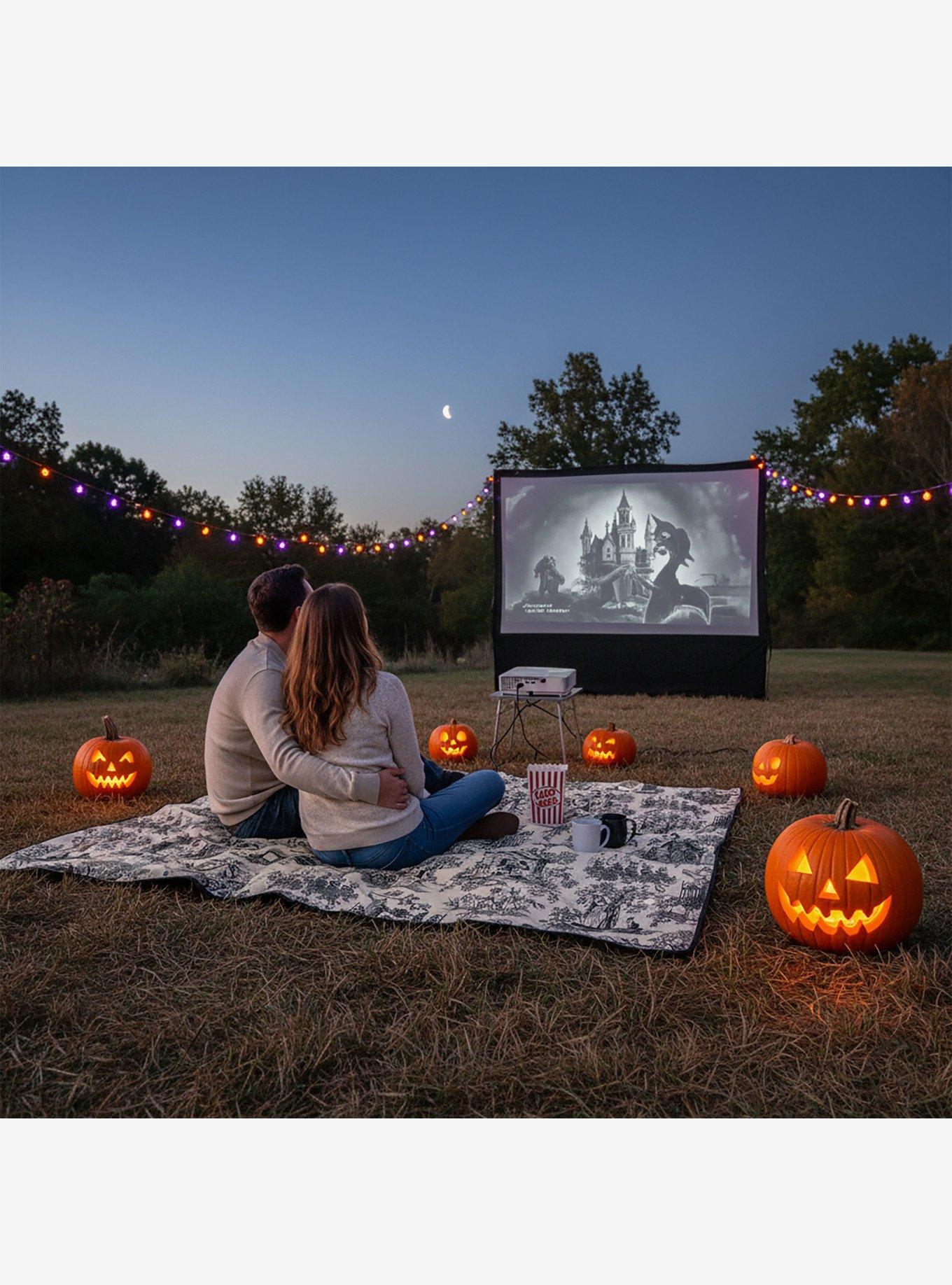 Disney The Haunted Mansion Welcome Foolish Mortals Impresa Picnic Blanket Beige, , alternate