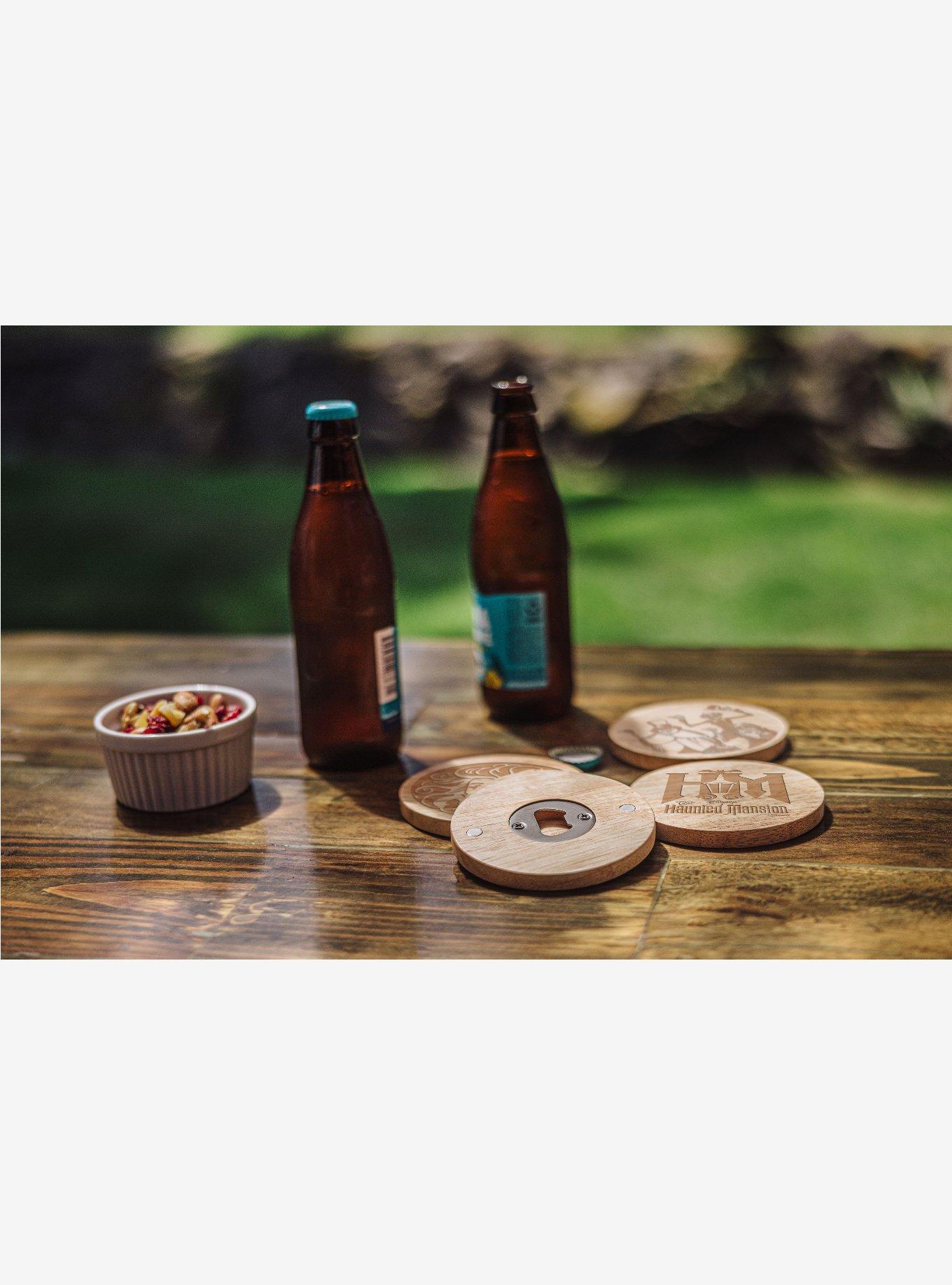 Disney The Haunted Mansion Set of 4 Coasters with Bottle Openers, , alternate