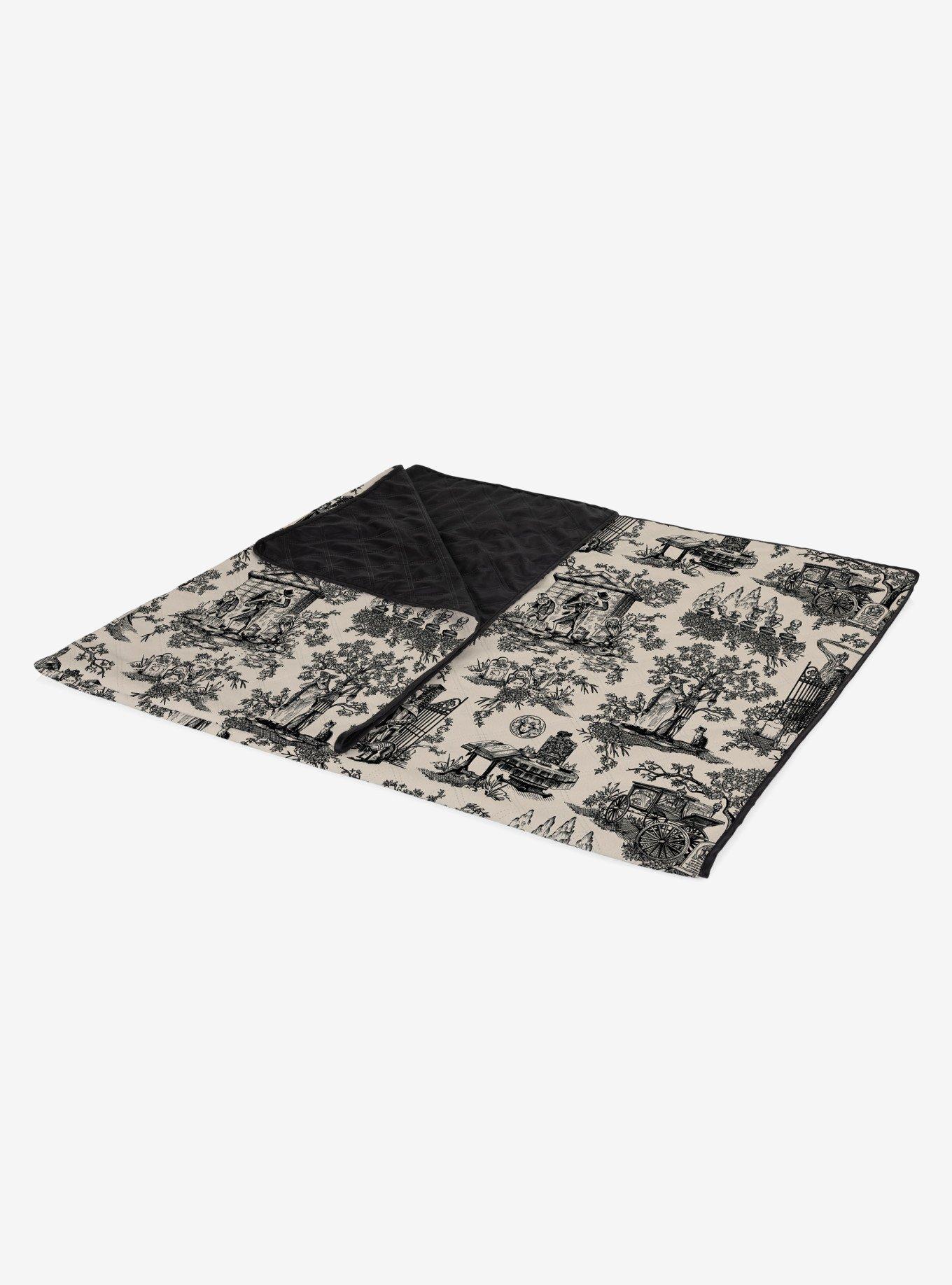 Disney The Haunted Mansion Welcome Foolish Mortals Impresa Picnic Blanket Beige, , alternate