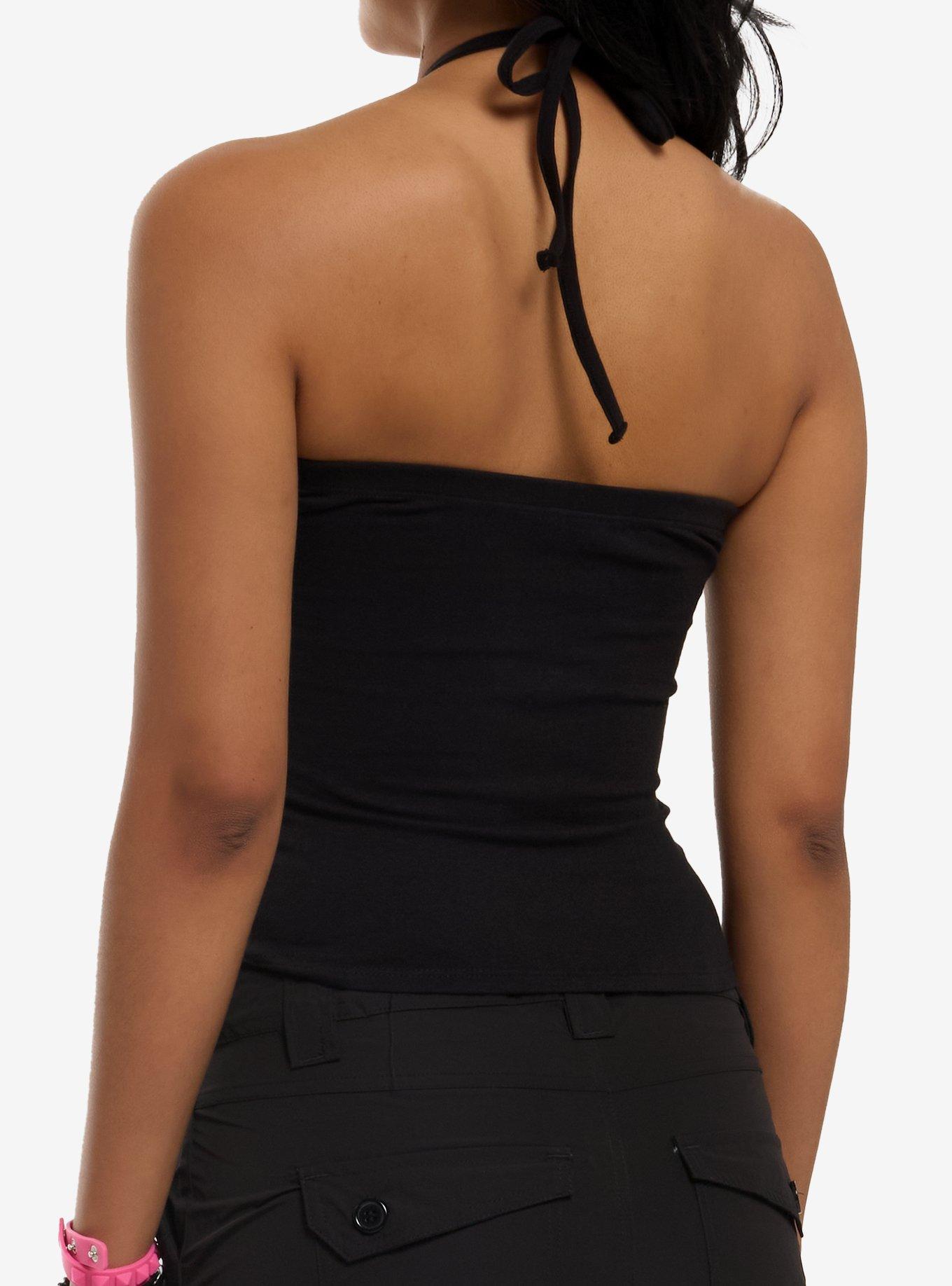 Invader Zim GIR Doodles Girls Halter Top, MULTI, alternate