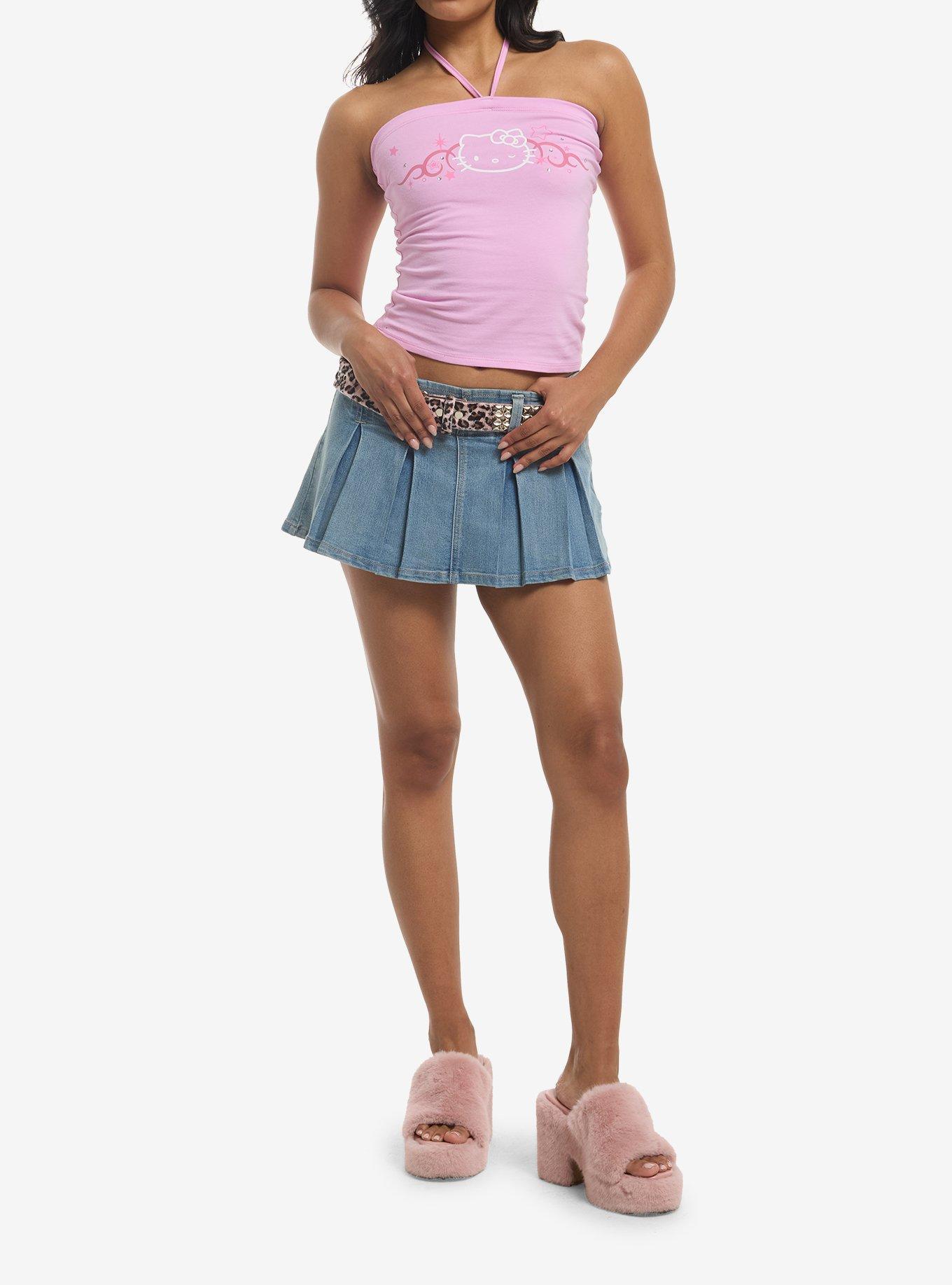 Hello Kitty Star Rhinestone Girls Halter Top, , hi-res