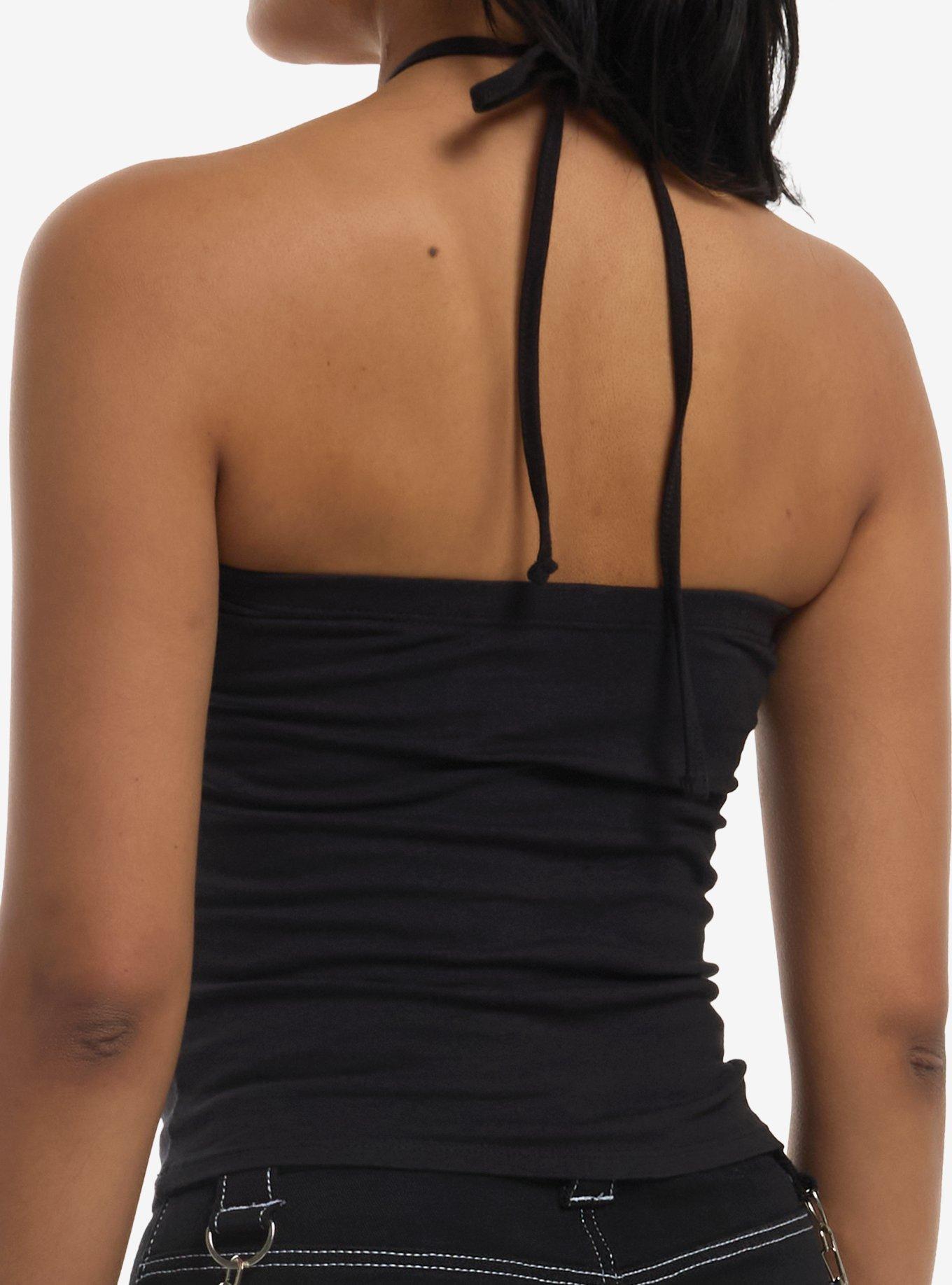 Sonic The Hedgehog Shadow Halter Top, SILVER, alternate