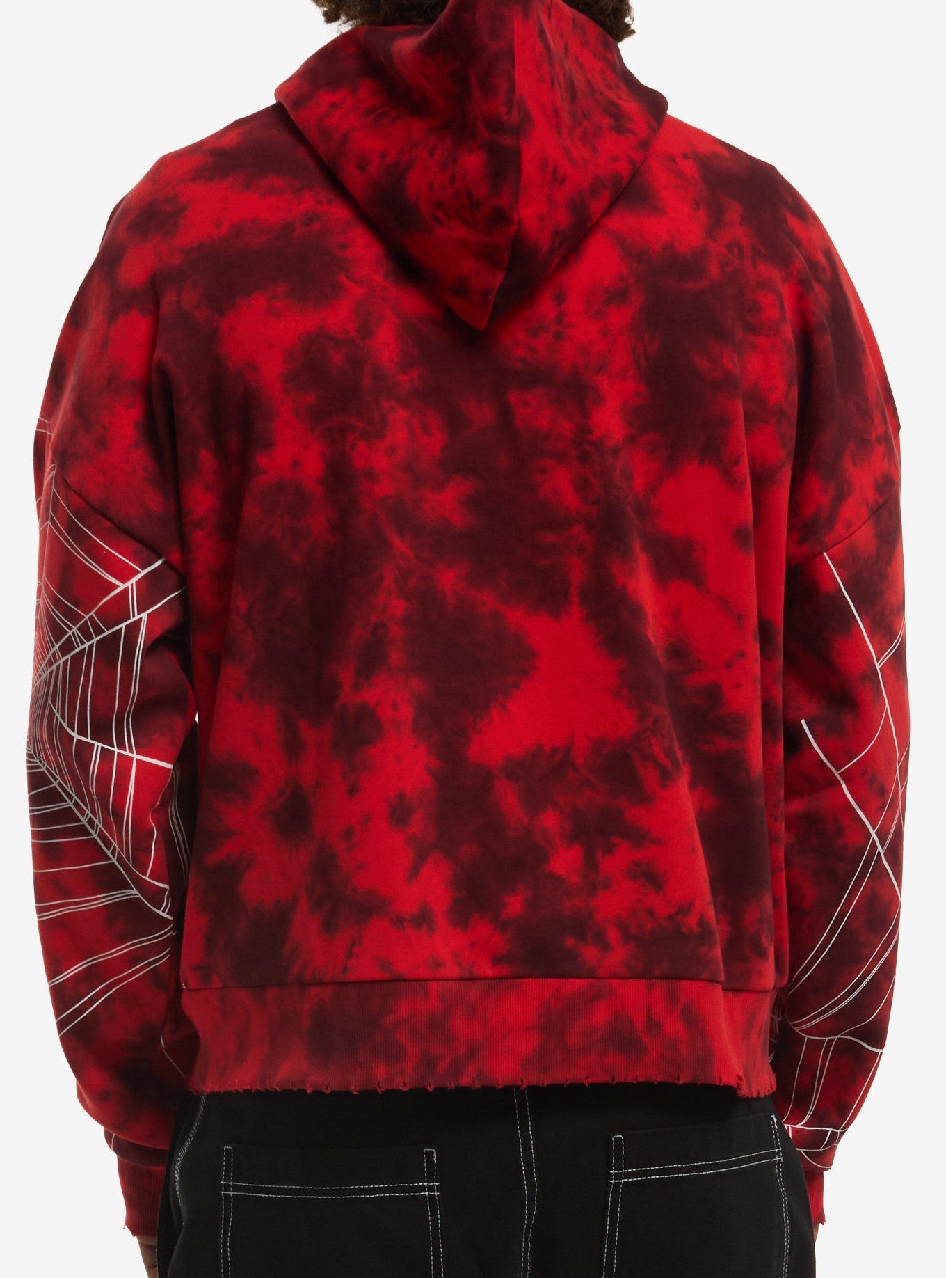 Marvel Spider-Man Tie-Dye Hoodie, RED, alternate - view 3