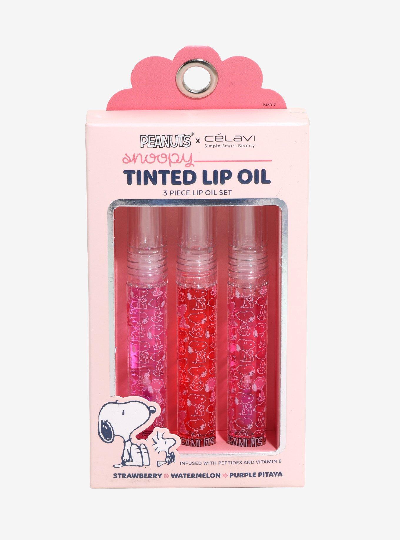 C&eacute;lavi Peanuts Snoopy & Woodstock Tinted Lip Oil Set, , hi-res