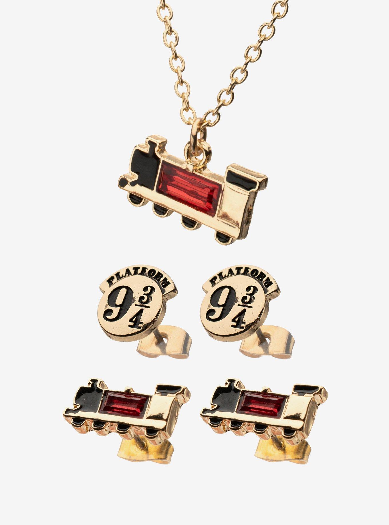 Harry Potter Hogwarts Express Necklace & Earring Set, , alternate