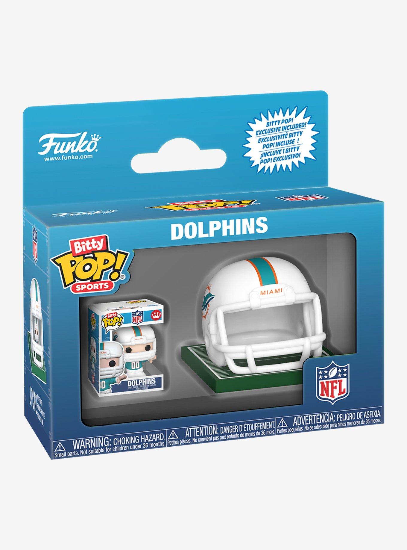 Funko Bitty Pop! Sports NFL Miami Dolphins Helmet and Player Mini Vinyl Figure