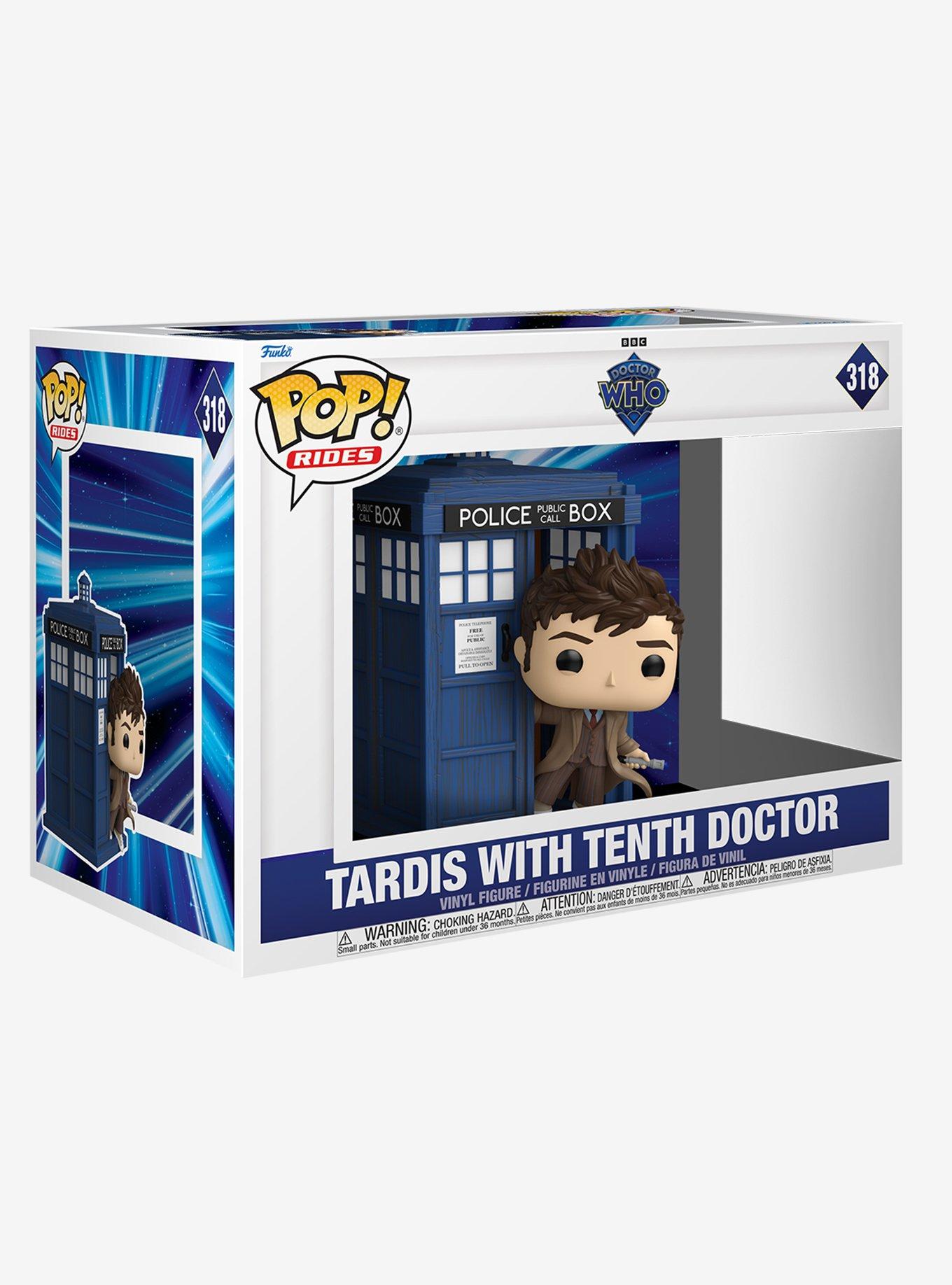 Funko Pop! Rides Doctor Who Tardis With Tenth Doctor Vinyl Figure