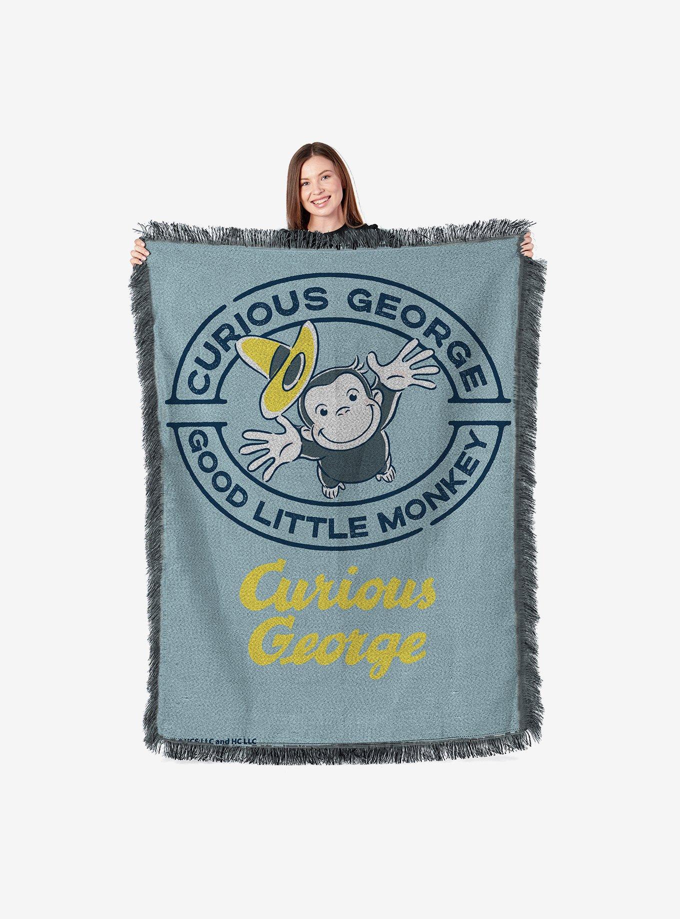 Curious George Good Little Monkey Tapestry Throw Blanket, , hi-res