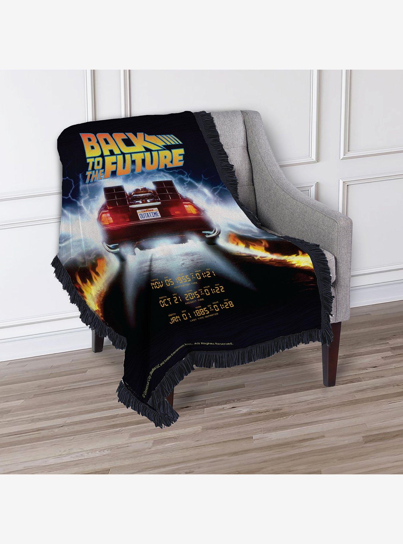 Back To The Future Out of Time Tapestry Throw Blanket, , alternate