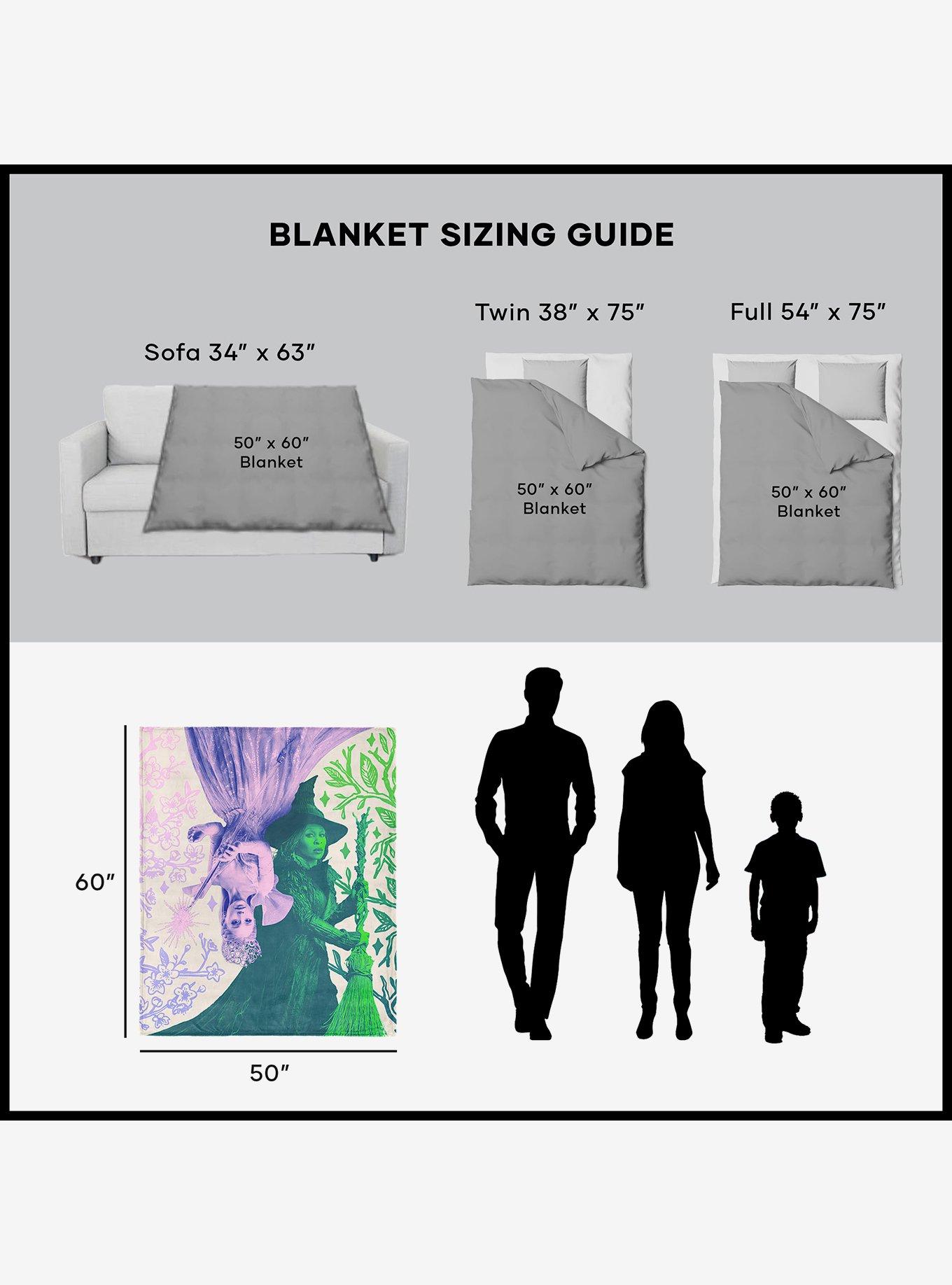 Wicked: For Good Pink and Green 50x60" Silk Touch Throw Blanket, , alternate