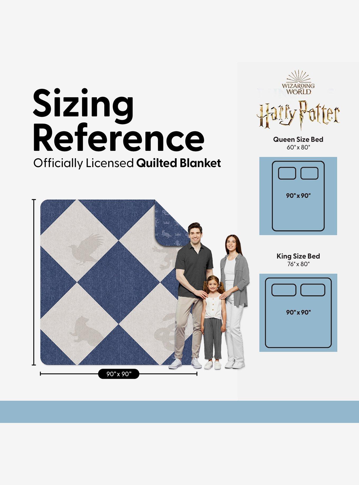 Harry Potter Herald Call 90x90" Quilted Throw Blanket, , alternate