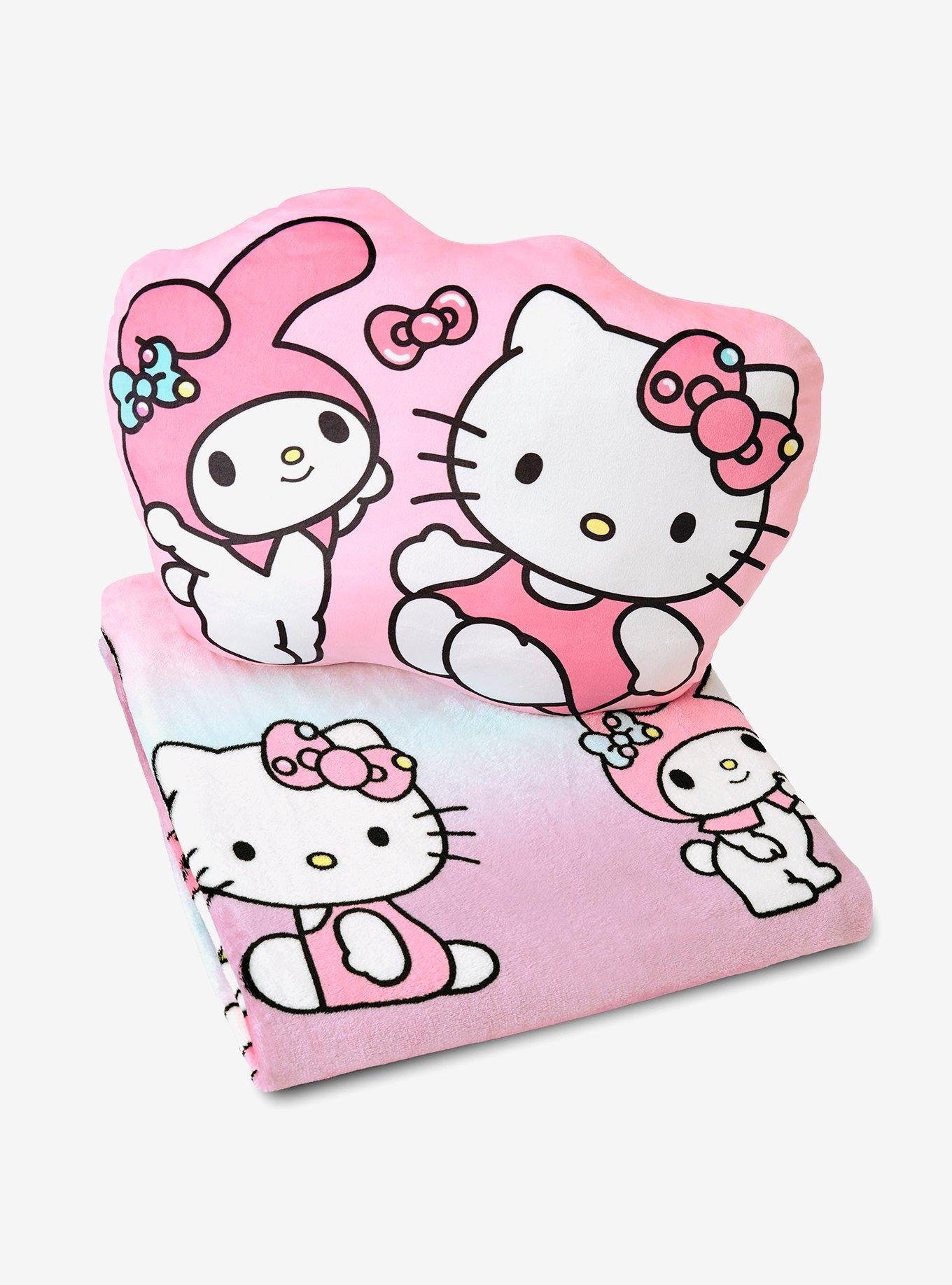 Hello Kitty Hello Bun Silk Touch Throw Blanket and Cloud Pal Set, , alternate