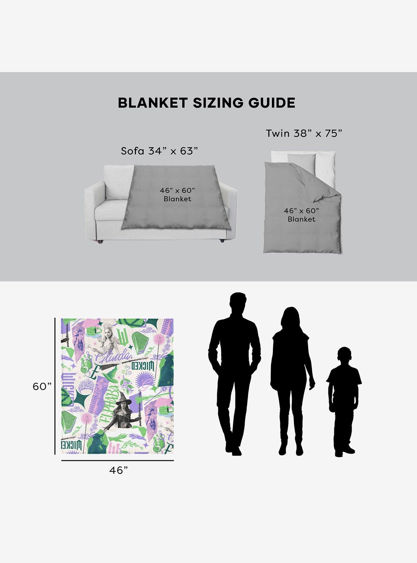 Wicked: For Good 46x60" Silk Touch Throw Blanket, , alternate