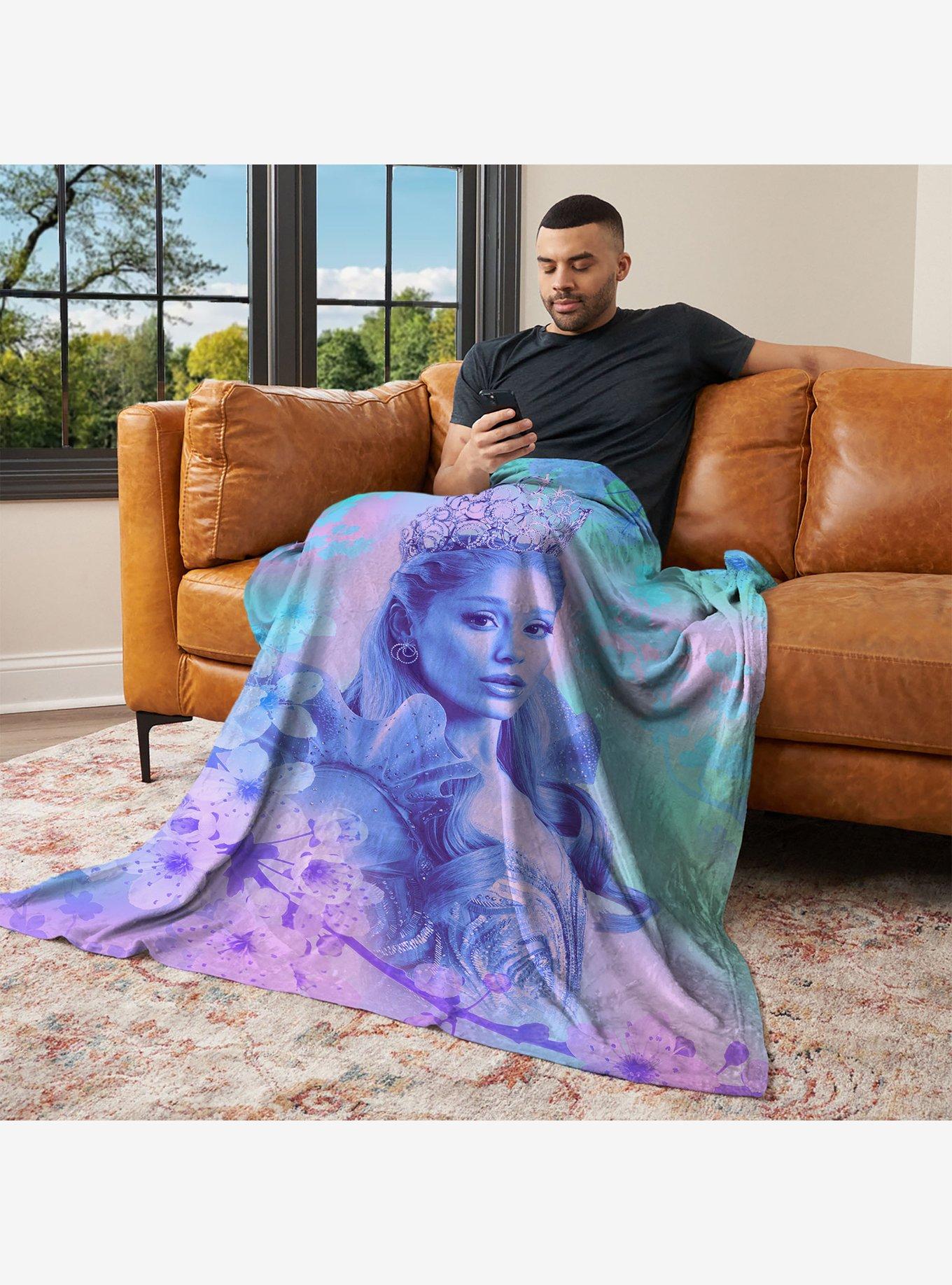 Wicked: For Good Glinda Blossoms 50x60" Silk Touch Throw Blanket, , alternate