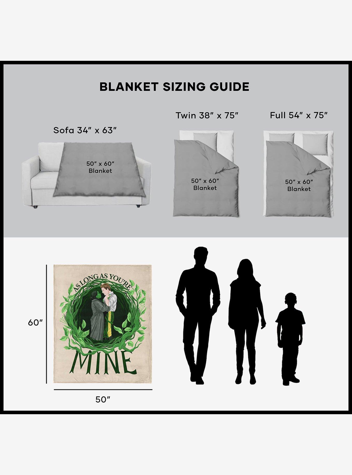 Wicked: For Good You're Mine Silk Touch Sherpa Throw Blanket, , alternate