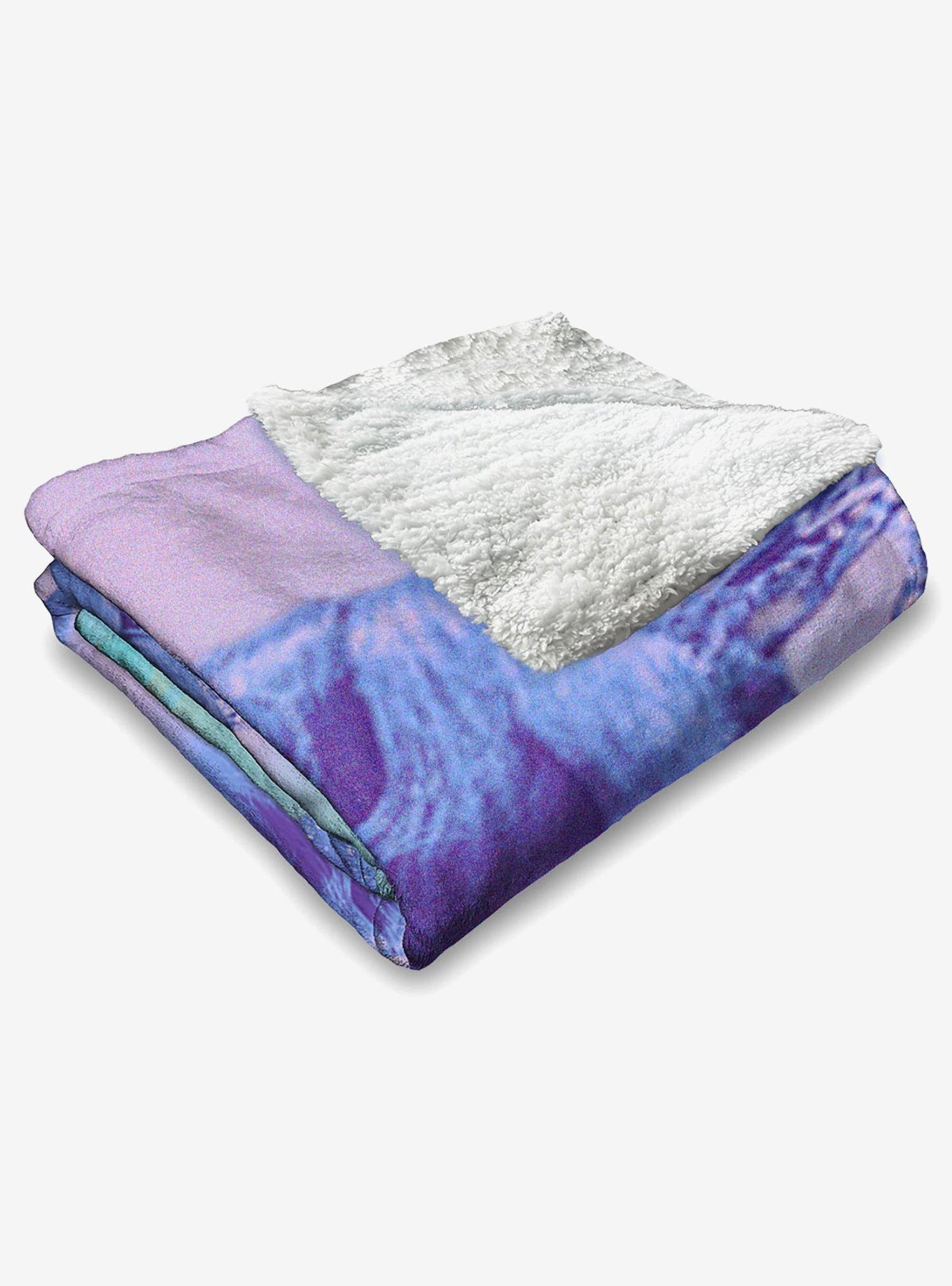Wicked: For Good Glinda Blossoms Silk Touch Sherpa Throw Blanket, , alternate