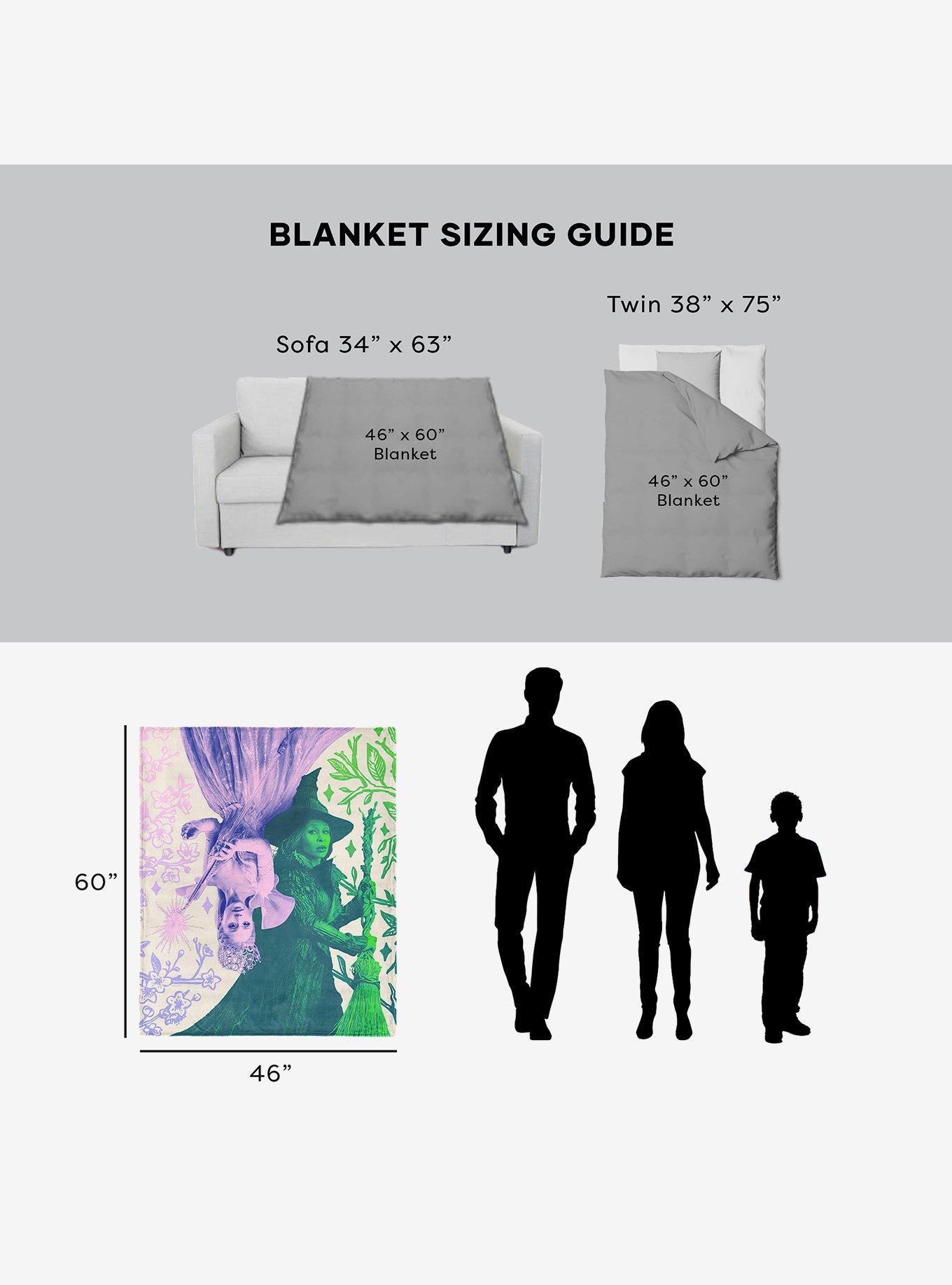 Wicked: For Good Pink and Green 46x60" Silk Touch Throw Blanket, , alternate