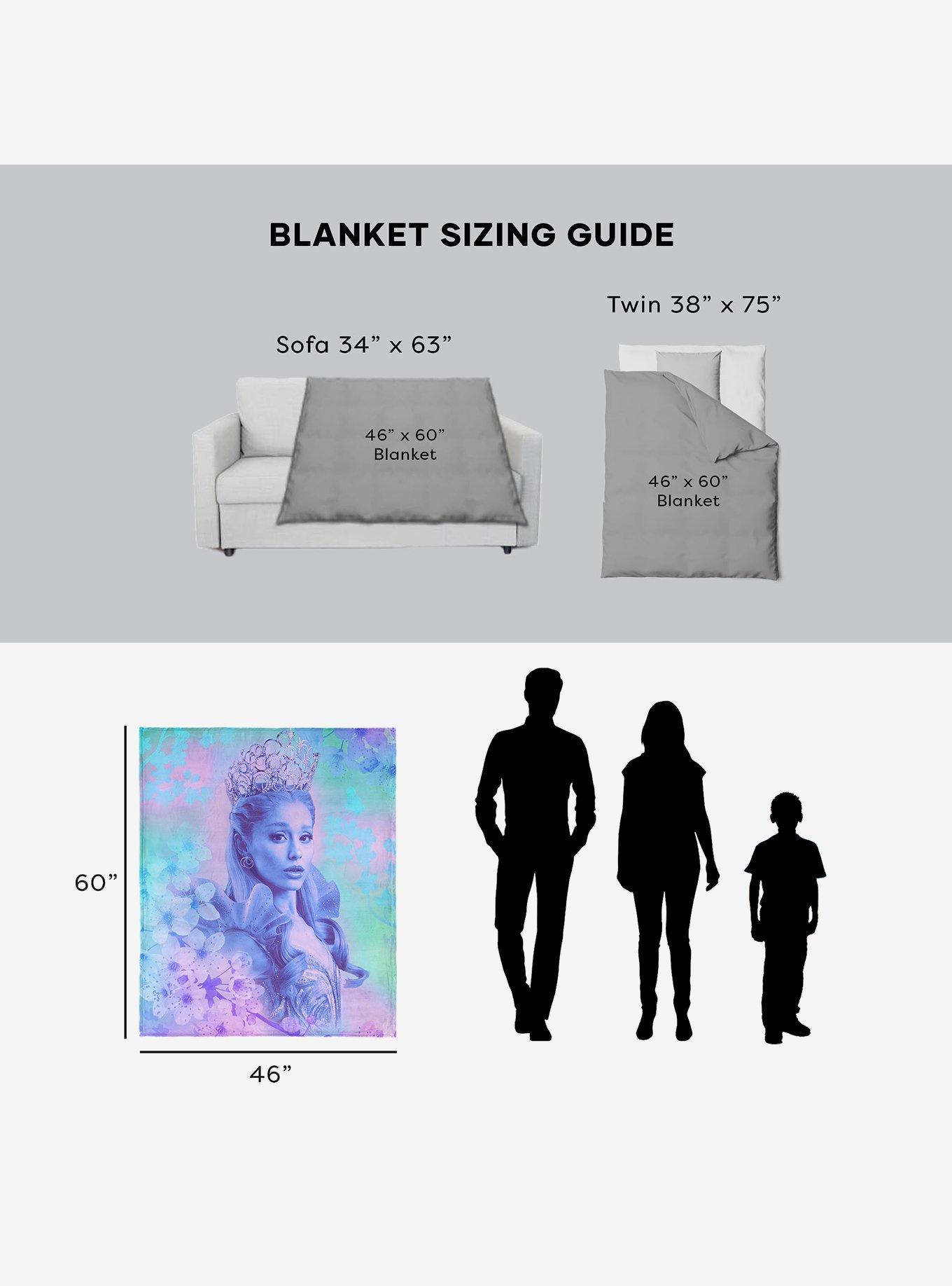 Wicked: For Good Glinda Blossoms 46x60" Silk Touch Throw Blanket, , alternate