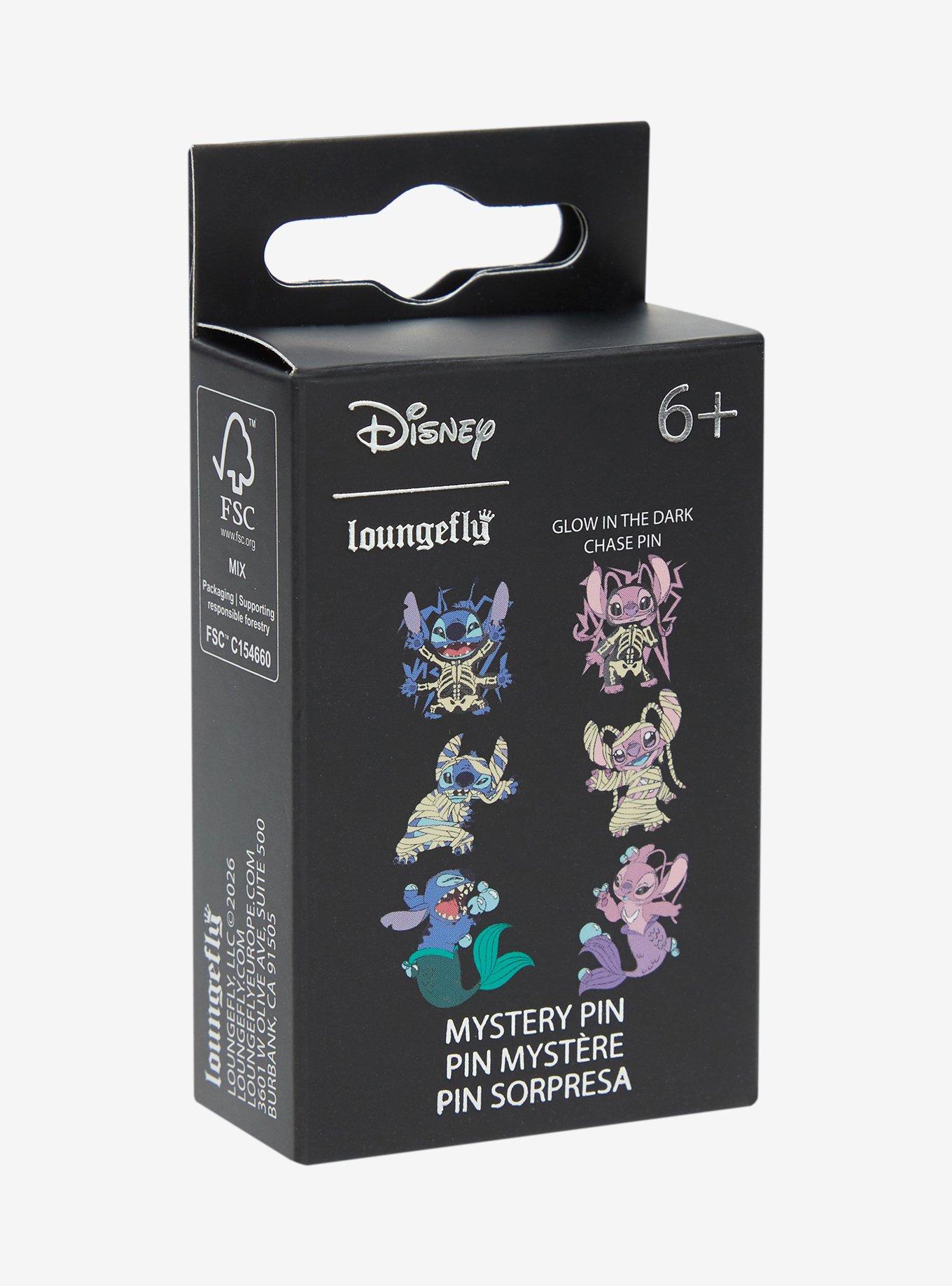 Loungefly Disney Stitch & Angel Halloween Blind Box Enamel Pin, , hi-res