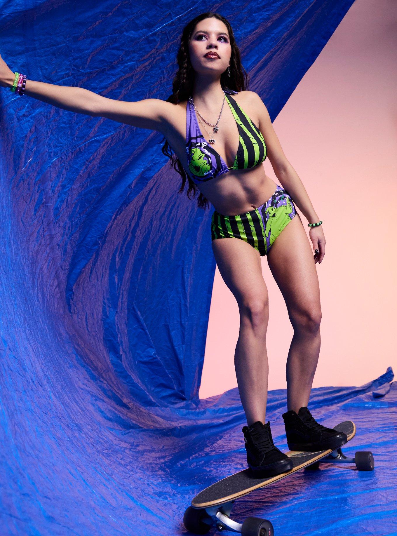 The Nightmare Before Christmas Oogie Boogie Halter Swim Top, , hi-res