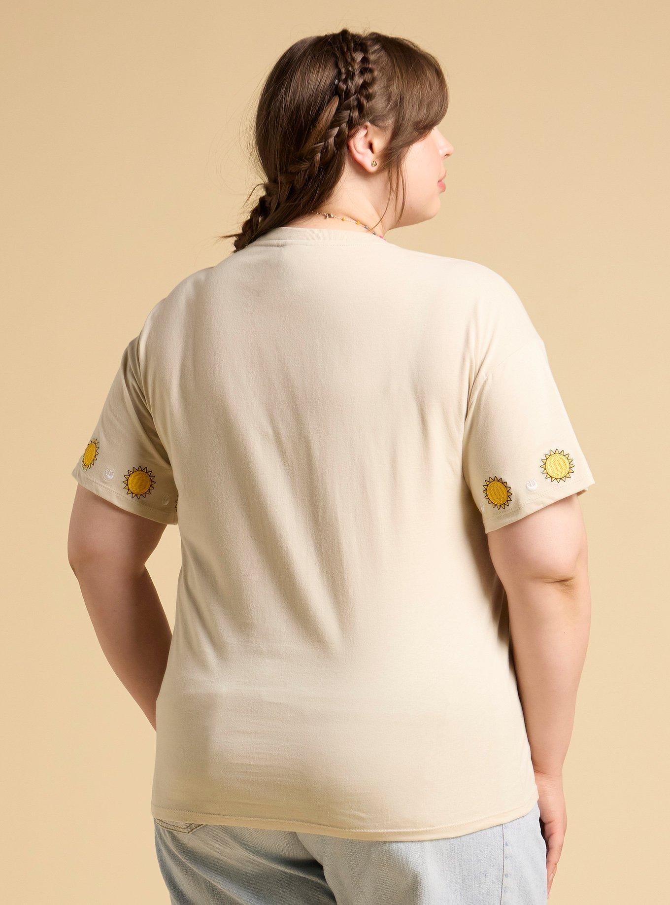 Her Universe Star Wars Embroidered Beach Characters Plus Size T-Shirt Her Universe Exclusive, MULTI, alternate - view 3