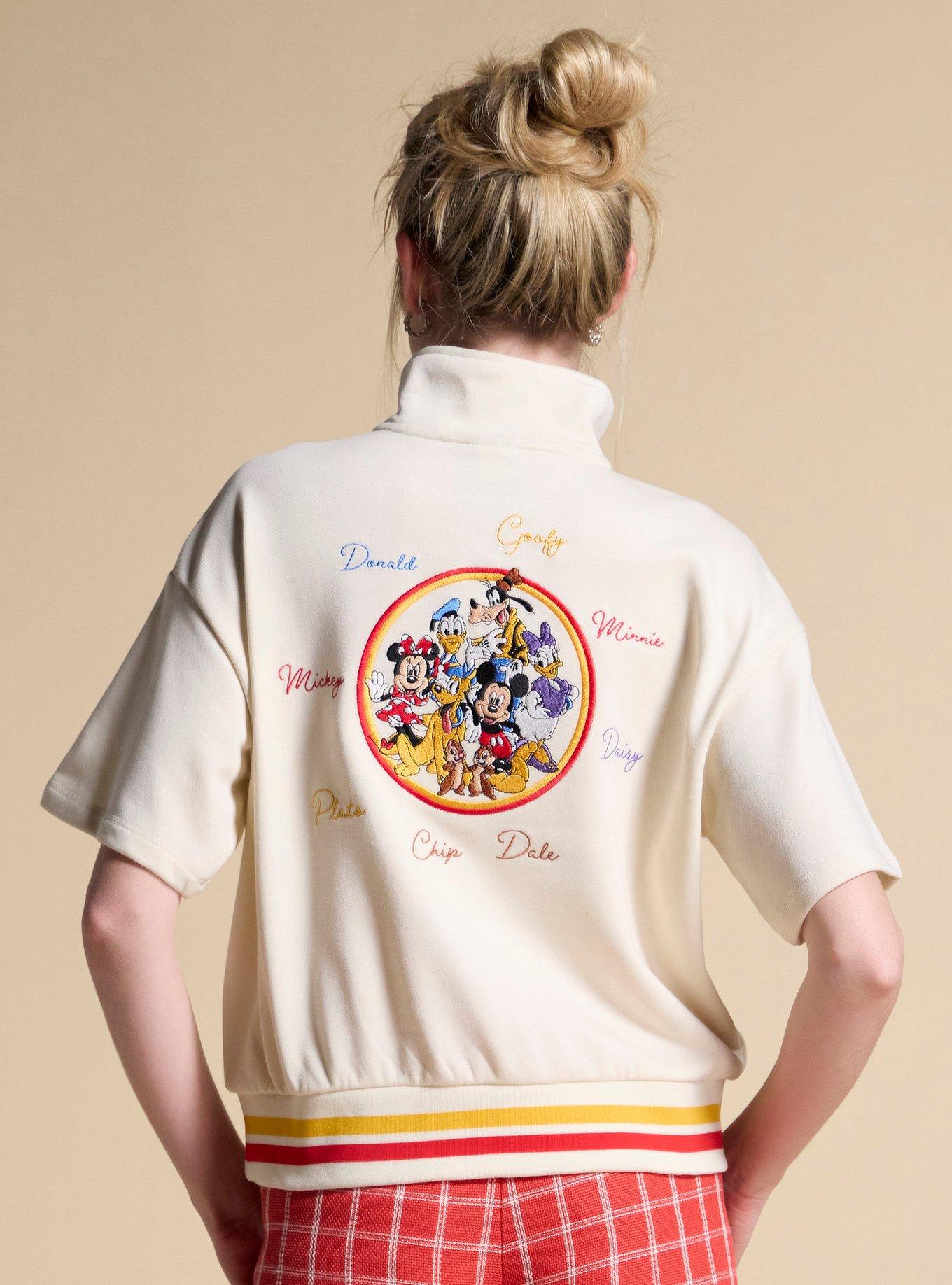 Her Universe Disney Mickey & Friends Short Sleeve Quarter-Zip Crewneck Her Universe Exclusive, , hi-res