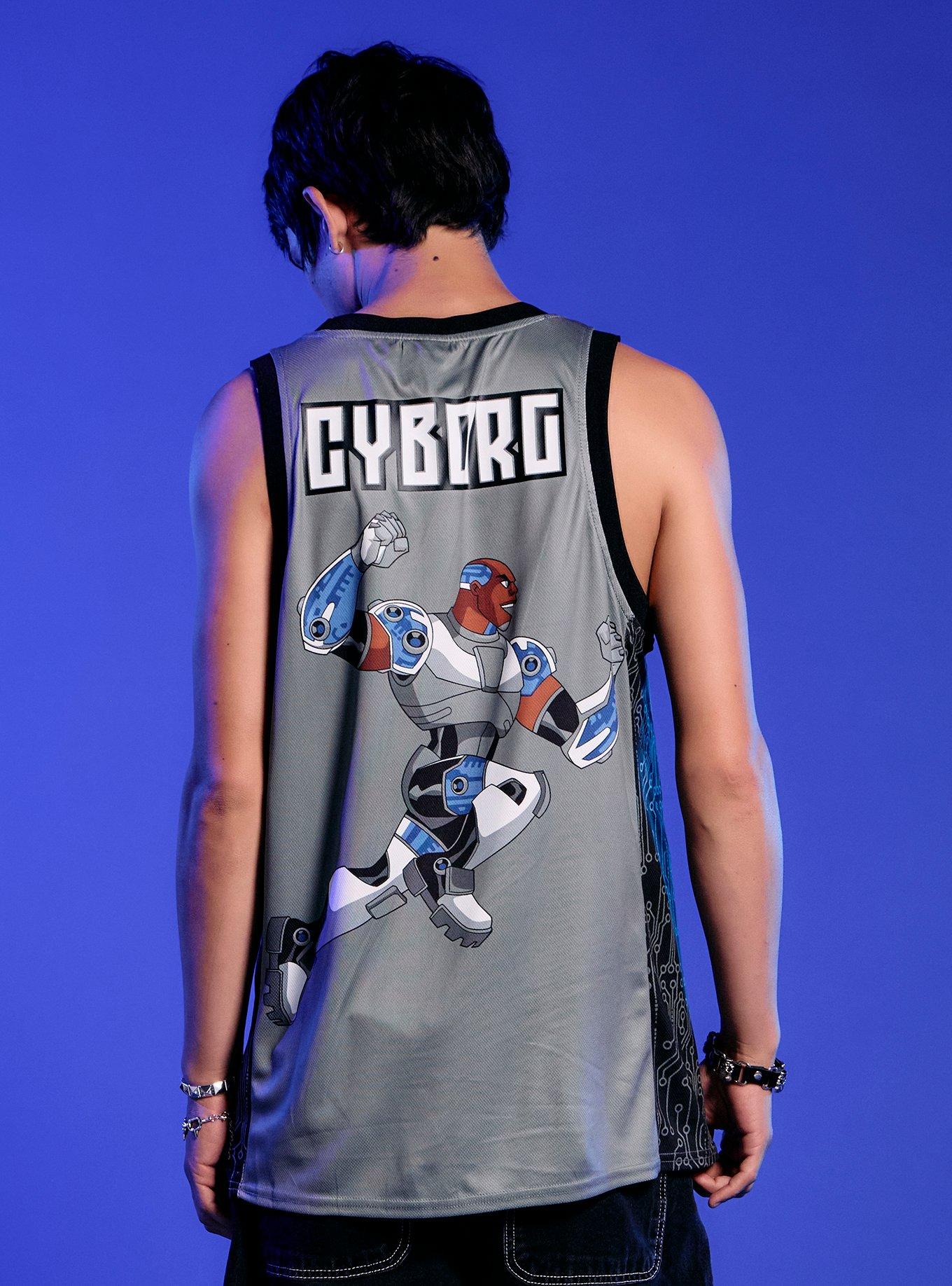 DC Comics Teen Titans Cyborg Basketball Jersey, , hi-res
