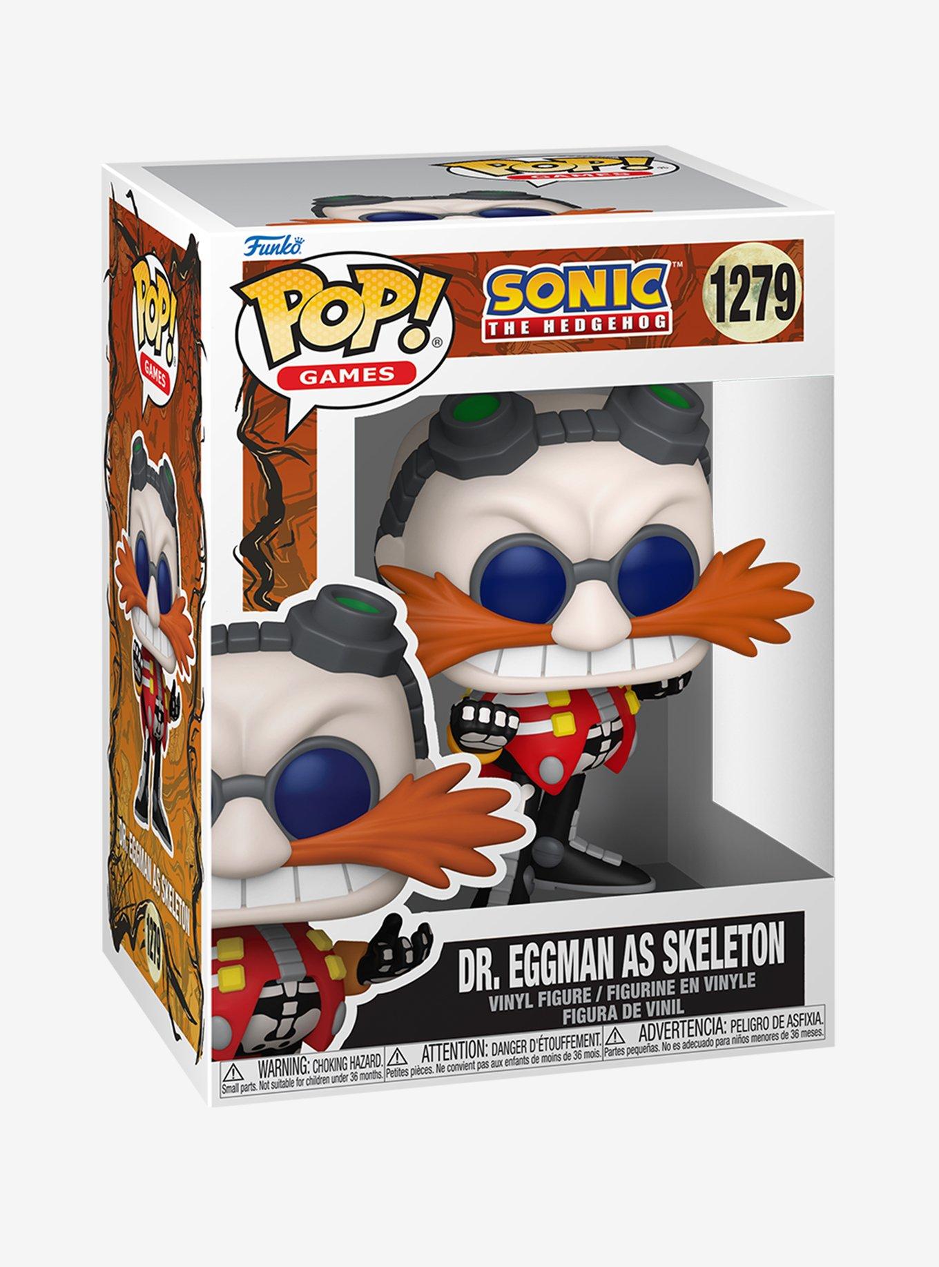 Funko Pop! Games Sonic the Hedgehog Dr. Eggman as Skeleton Vinyl Figure, , hi-res
