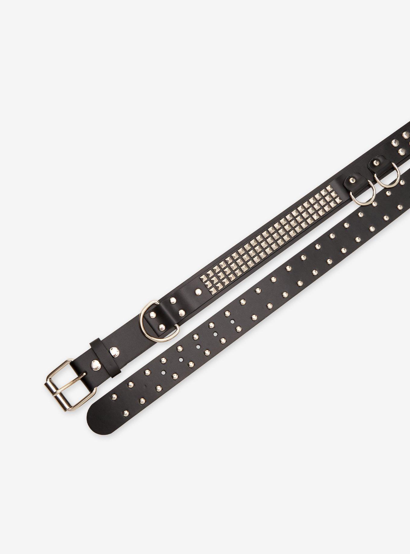 Circle & Pyramid Stud Belt, , hi-res
