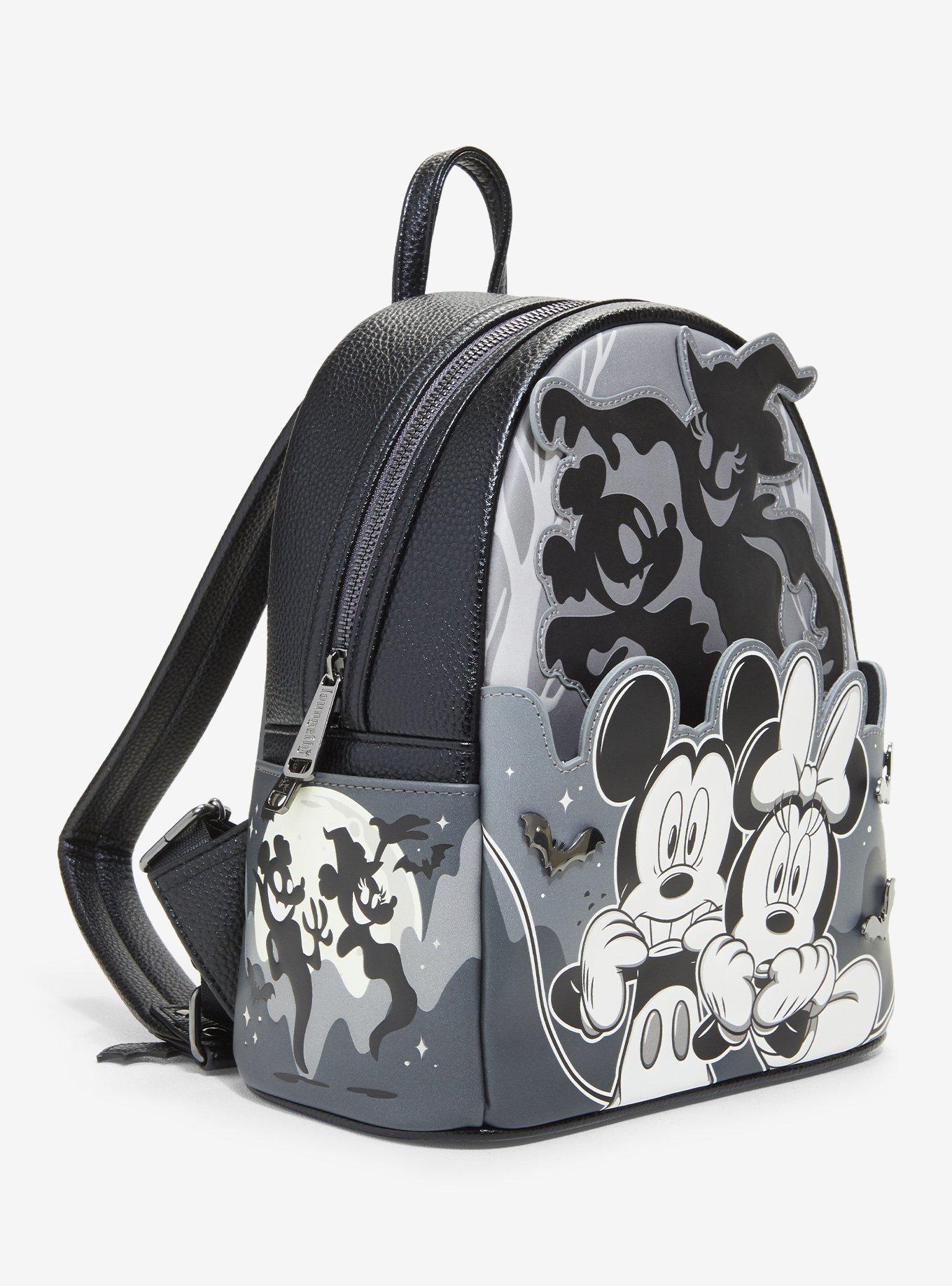 Loungefly Disney Halloween Ghosts Glow-In-The-Dark Light-Up Mini Backpack, , alternate - view 3