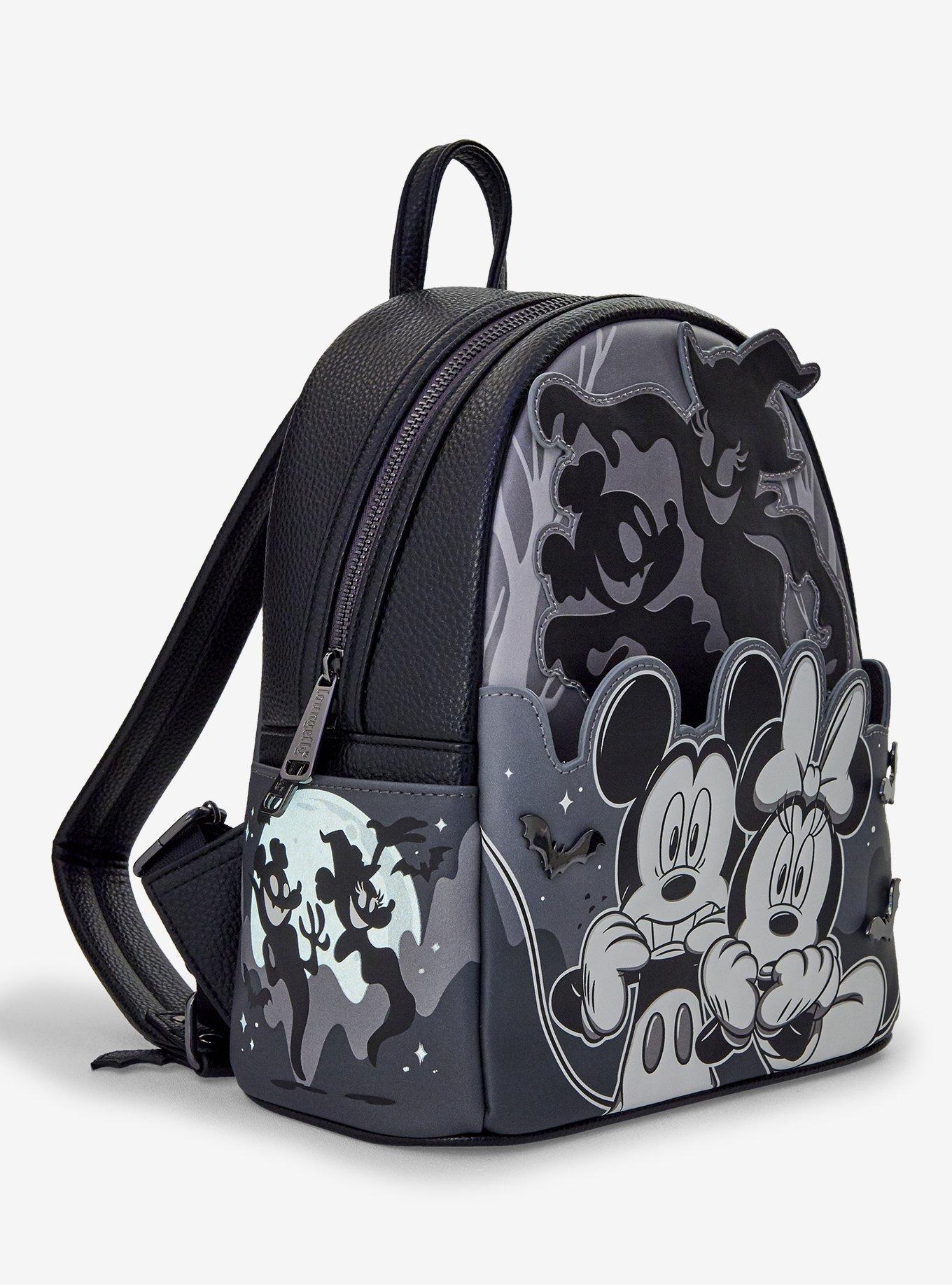 Loungefly Disney Halloween Ghosts Glow-In-The-Dark Light-Up Mini Backpack, , alternate - view 4