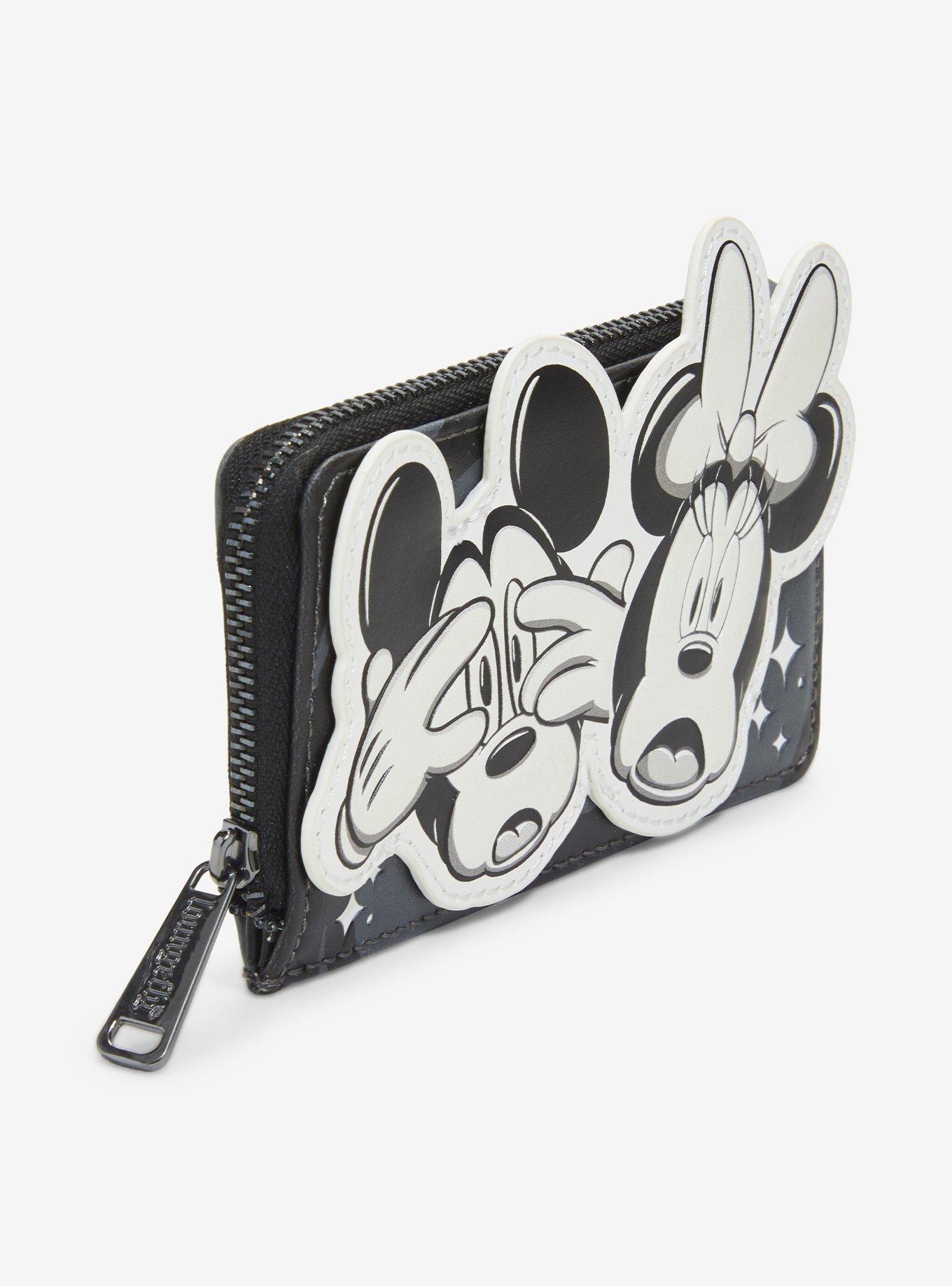 Loungefly Disney Mickey Mouse & Minnie Mouse Scared Glow-In-The-Dark Cardholder, , alternate - view 3