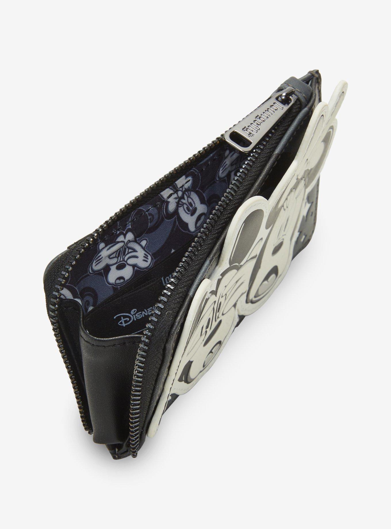 Loungefly Disney Mickey Mouse & Minnie Mouse Scared Glow-In-The-Dark Cardholder, , alternate - view 5