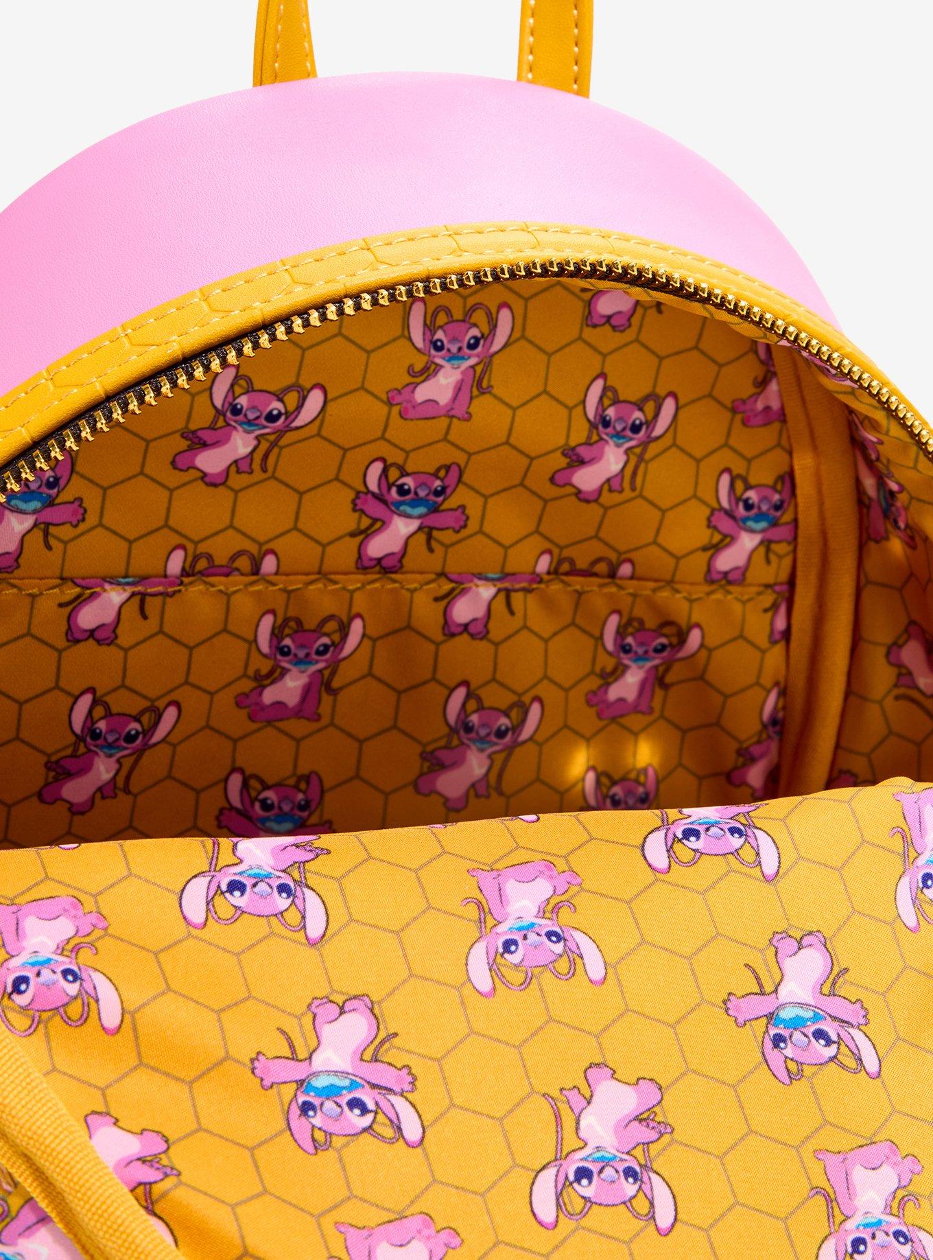Loungefly Disney Stitch Angel Bumblebee Figural Mini Backpack, , alternate - view 4