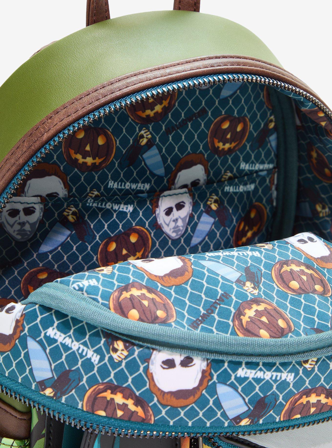 Loungefly Halloween Michael Myers Pumpkin Glow-In-The-Dark Mini Backpack, , alternate - view 5