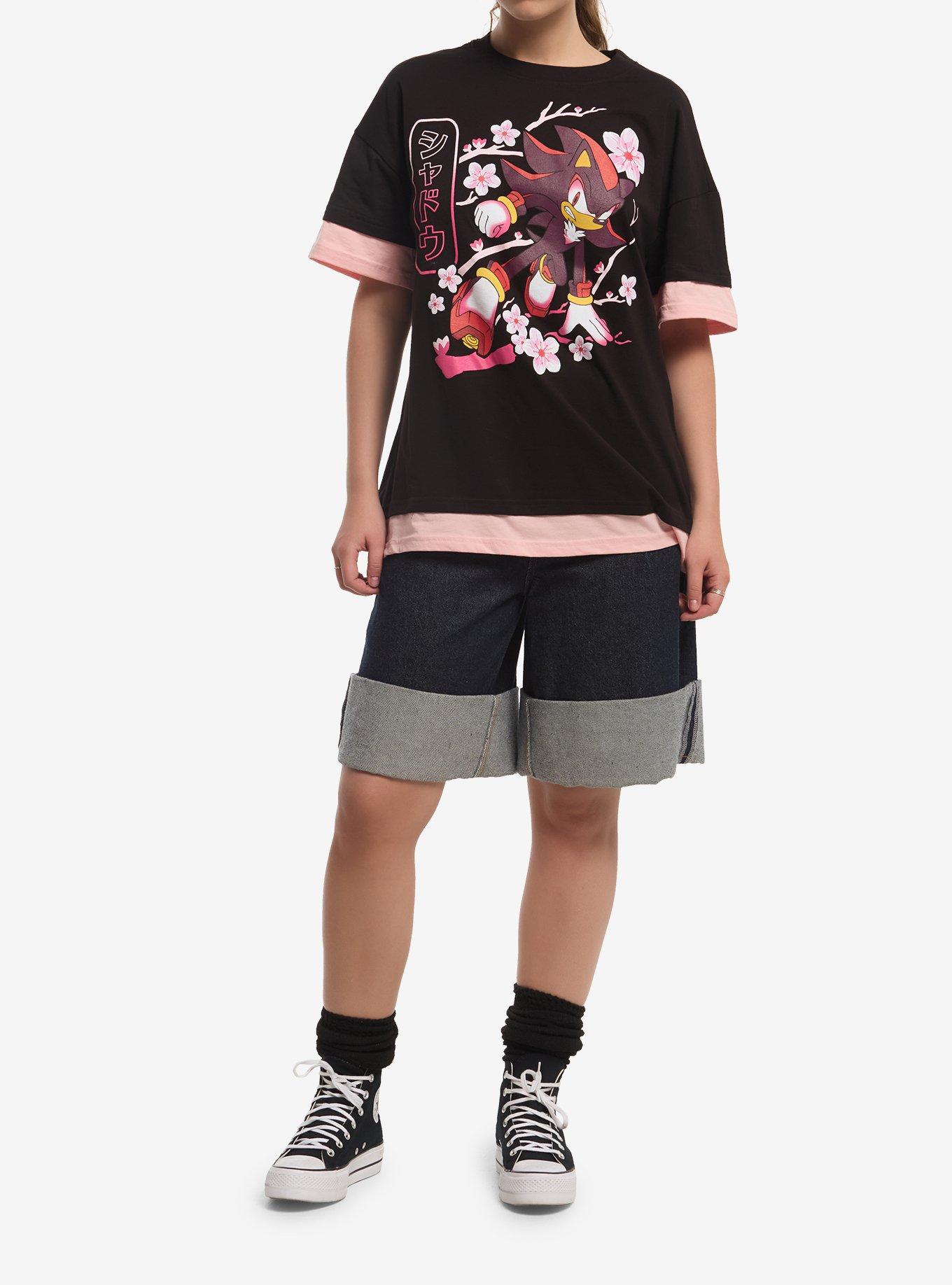 Sonic The Hedgehog Shadow Sakura Layered T-Shirt, , hi-res