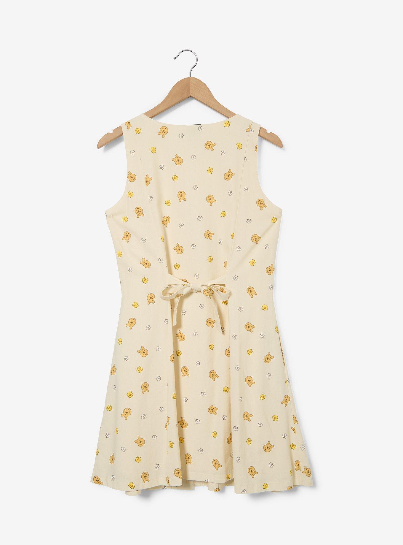 Disney Winnie the Pooh Allover Print Button-Up Plus Size Tank Dress &mdash; BoxLunch Exclusive, , hi-res