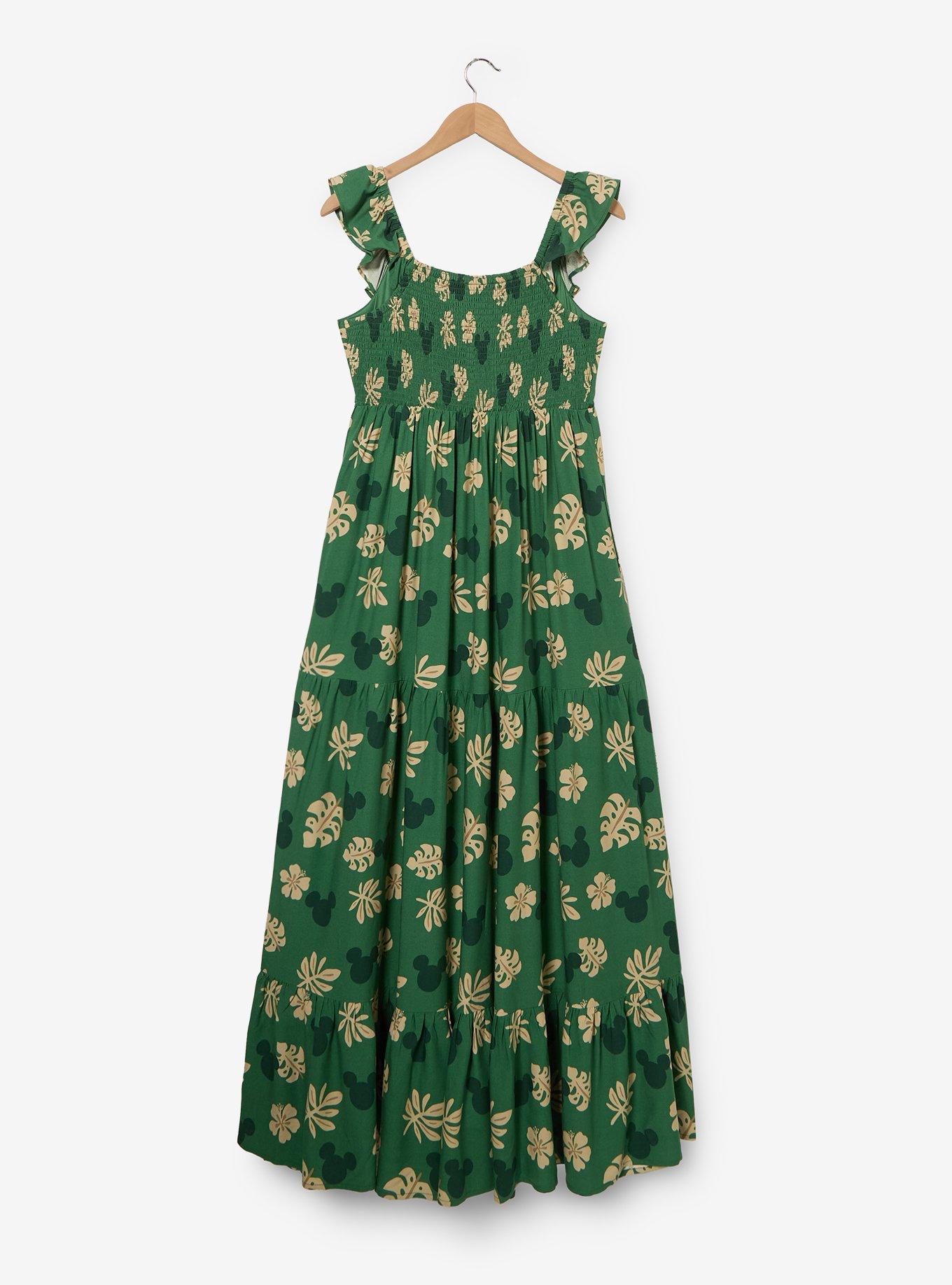 Disney Mickey Mouse Tropical Allover Print Maxi Dress - BoxLunch Exclusive, , hi-res