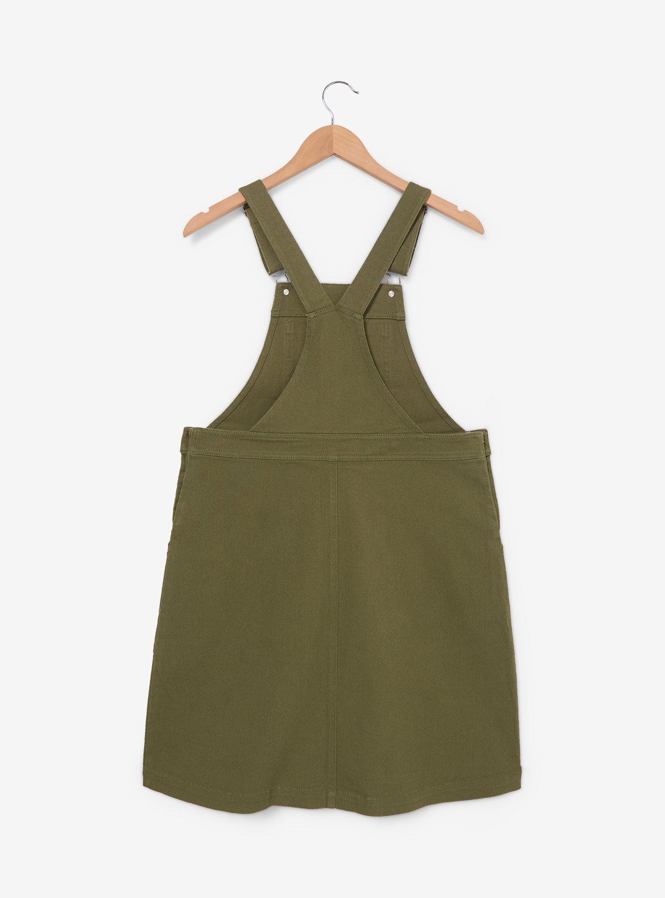 Jurassic Park Embroidered Patches Women's Overall Dress - BoxLunch Exclusive, , hi-res