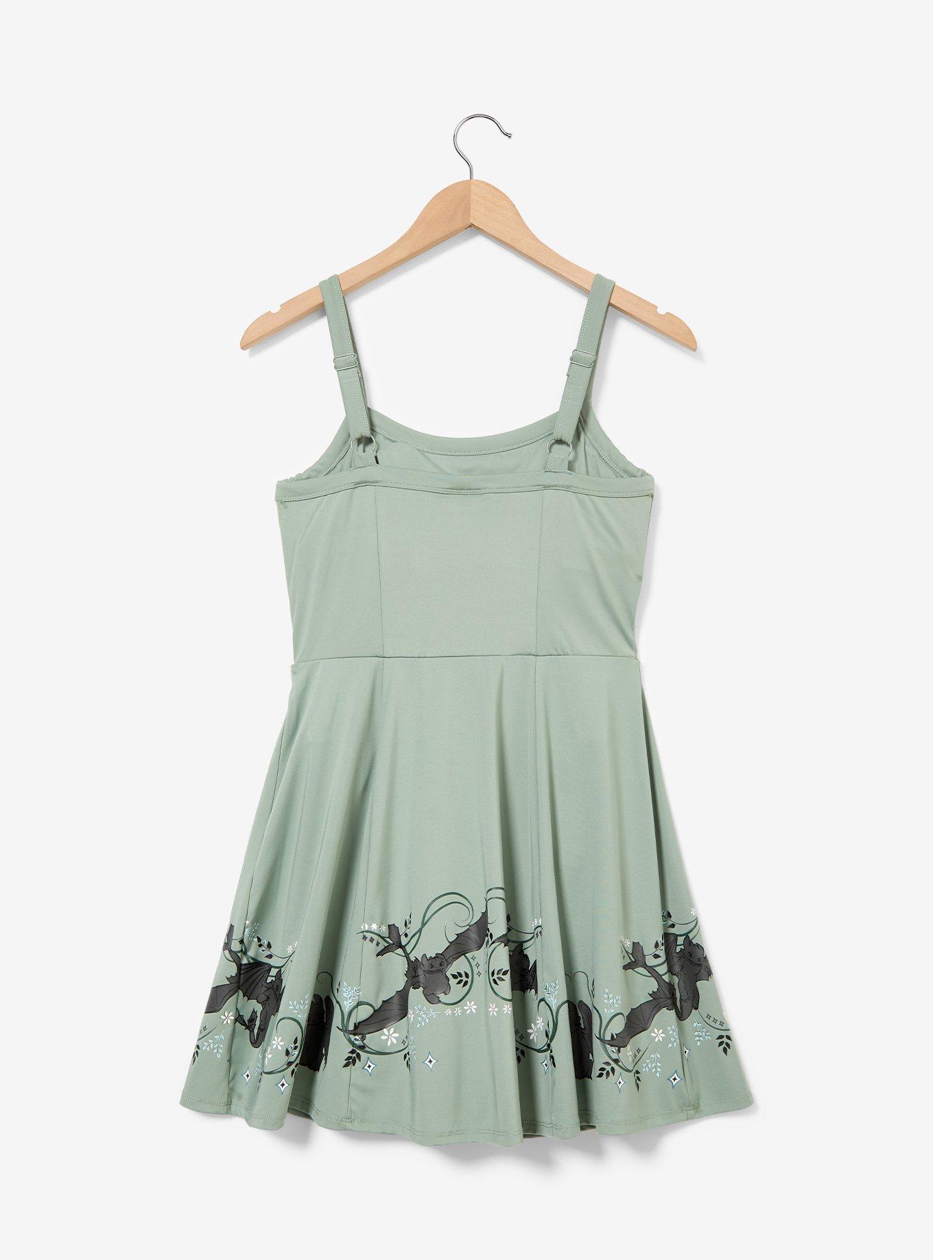 DreamWorks How To Train Your Dragon Toothless Floral Active Dress - BoxLunch Exclusive, , hi-res