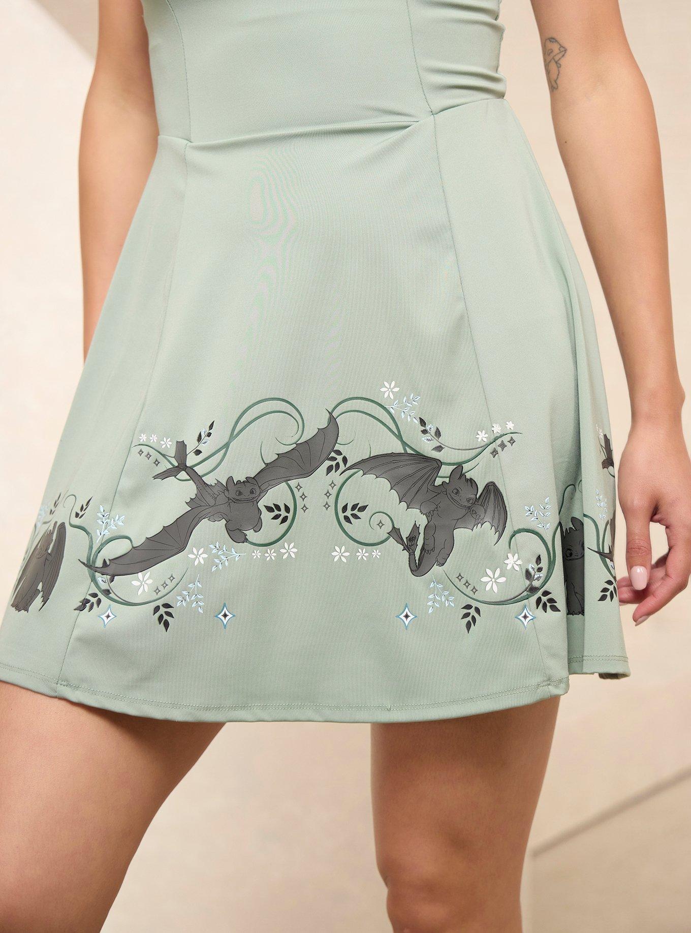 DreamWorks How To Train Your Dragon Toothless Floral Active Dress - BoxLunch Exclusive