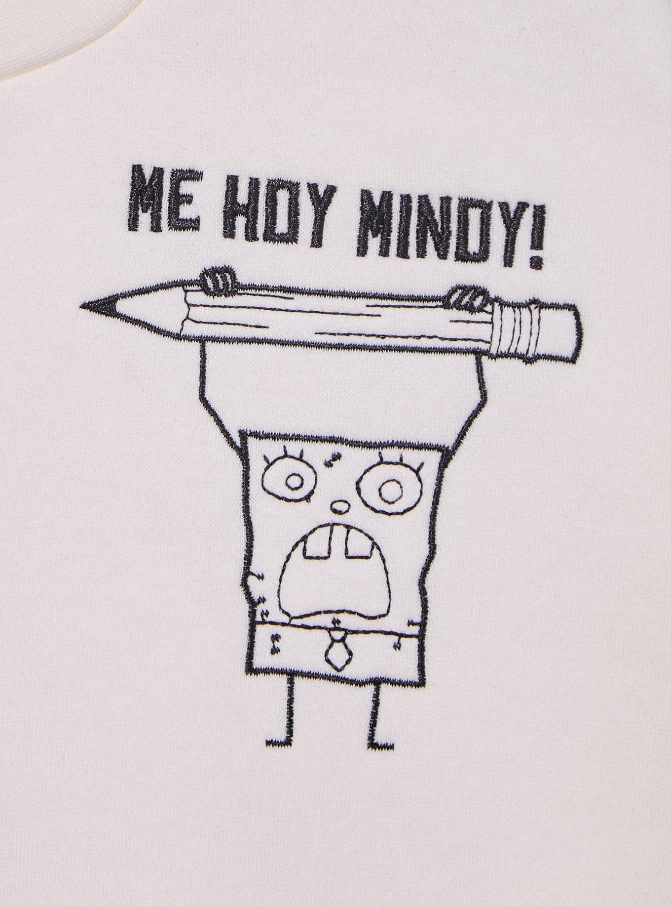 SpongeBob SquarePants DoodleBob Icons Embroidered Women's Crewneck - BoxLunch Exclusive, MULTI, alternate - view 3