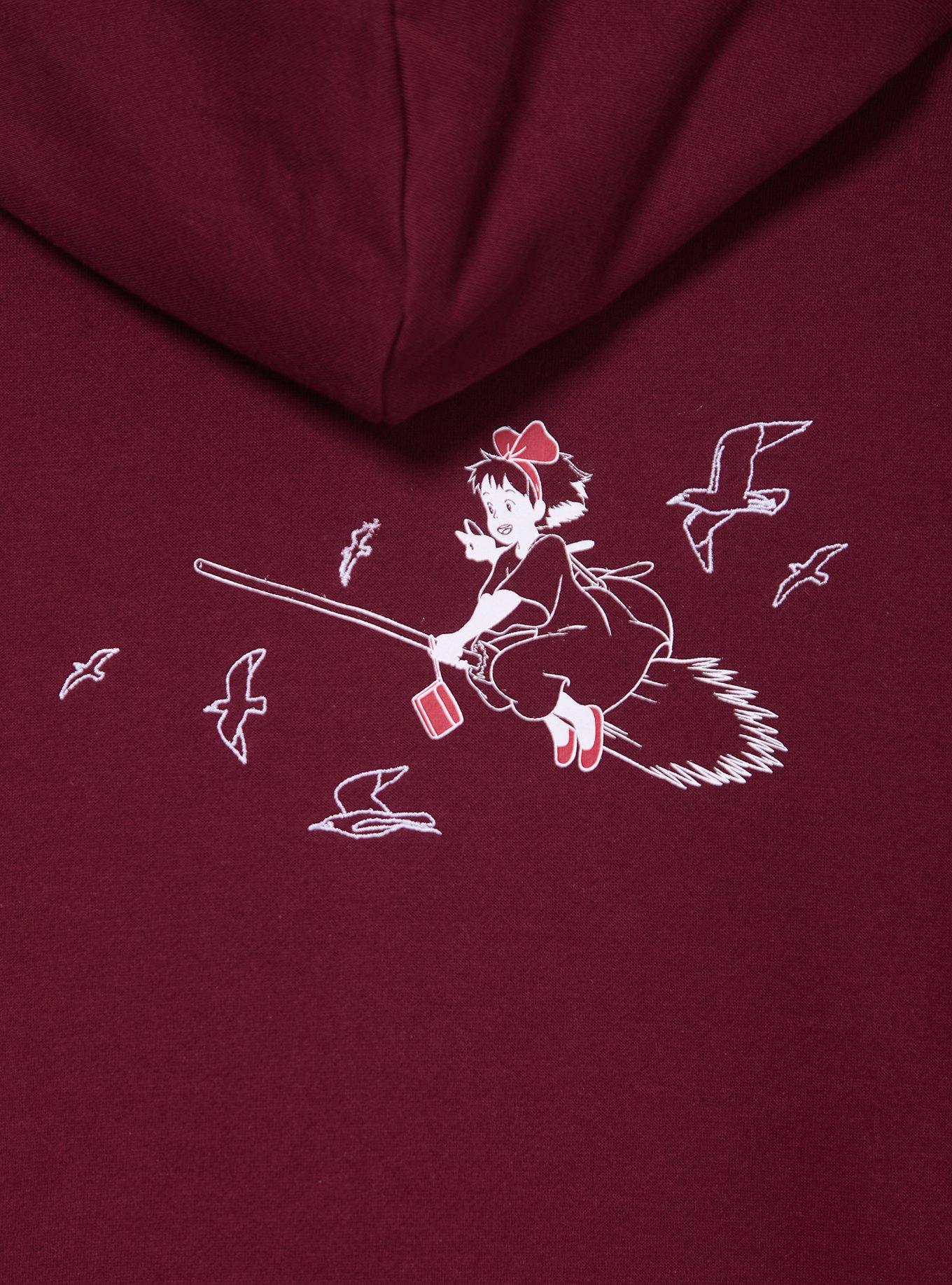 Studio Ghibli&reg; Kiki's Delivery Service Zippered Hoodie - BoxLunch Exclusive, RED, alternate - view 4